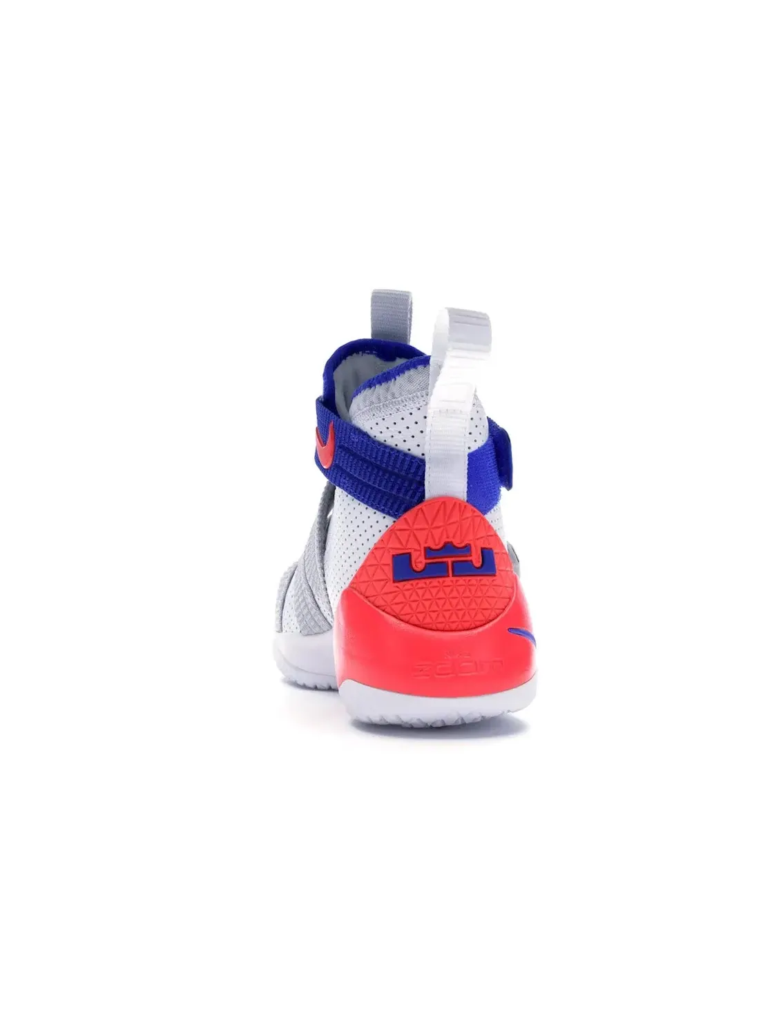 Мужские кроссовки для баскетбола Nike LeBron Zoom Soldier 11 — изображение 4 из 4, белый/синий--платиновый