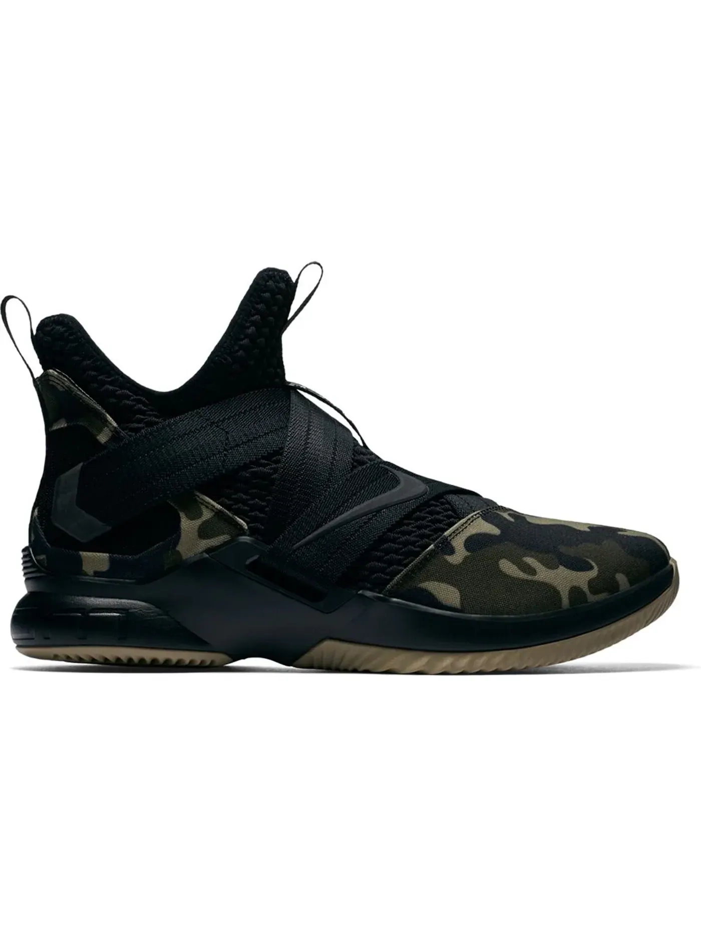 Мужские кроссовки для баскетбола Nike LeBron Zoom Soldier 12 — изображение 1 из 1, черный/-черный