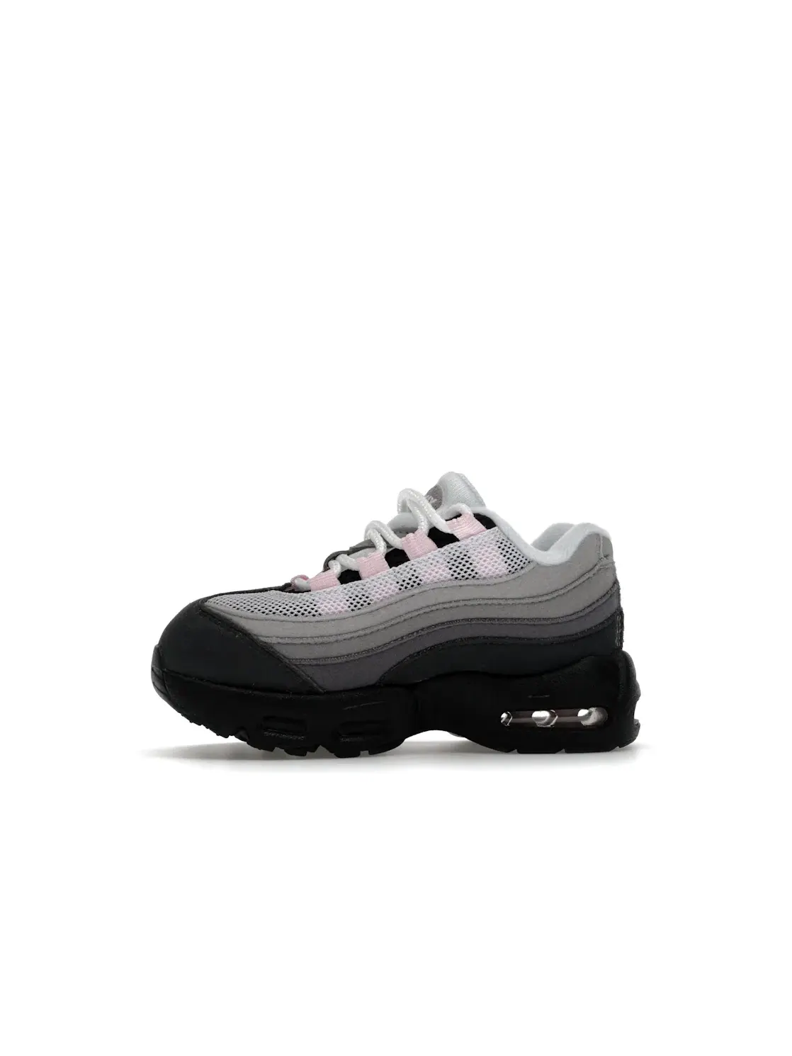 Детские кроссовки с контрастными вставками Nike Little Max '95 Nike — изображение 3 из 4, черный/розовый/серый