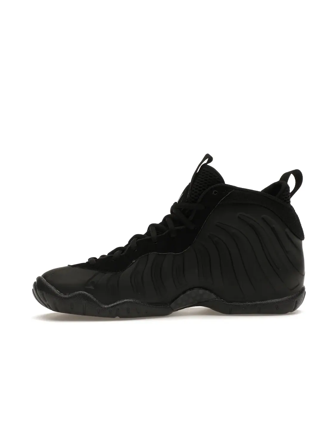 Детские кроссовки с длинным шнурованием Nike Little Posite One — изображение 3 из 4, черный//черный
