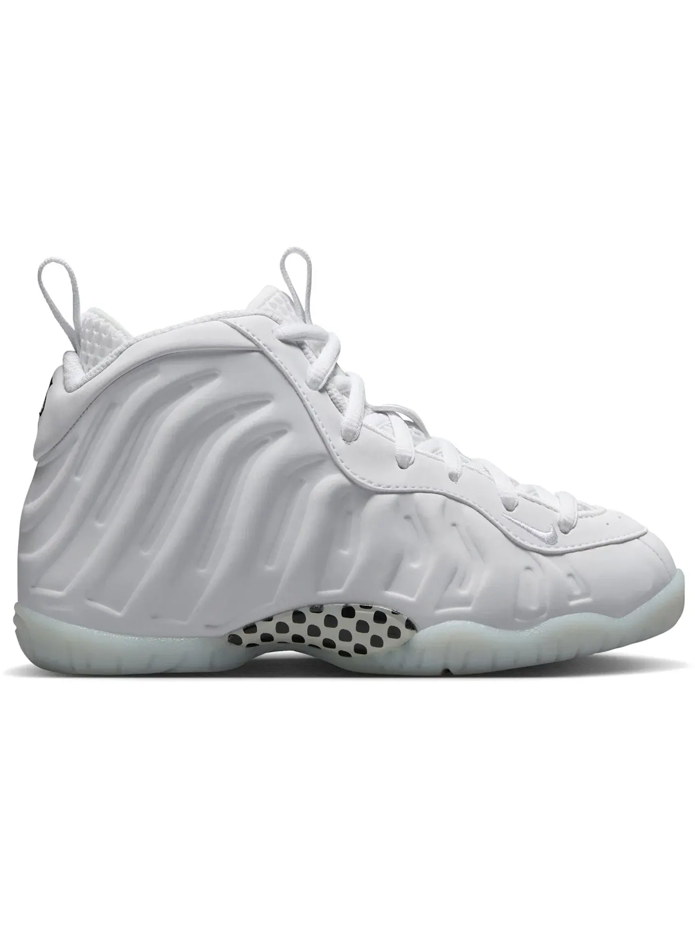 Детские кроссовки для мальчиков с литой подошвой Nike Little Posite One — изображение 1 из 1, белый/белый/белый