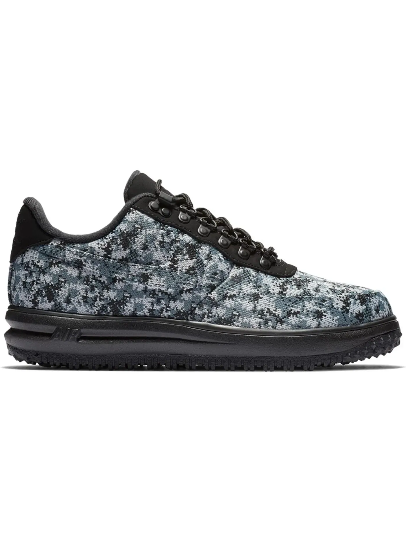 Мужские ботинки высокие Nike Lunar Force 1 Duckboot Low Nike — изображение 1 из 1, черный/серый-белый-серый