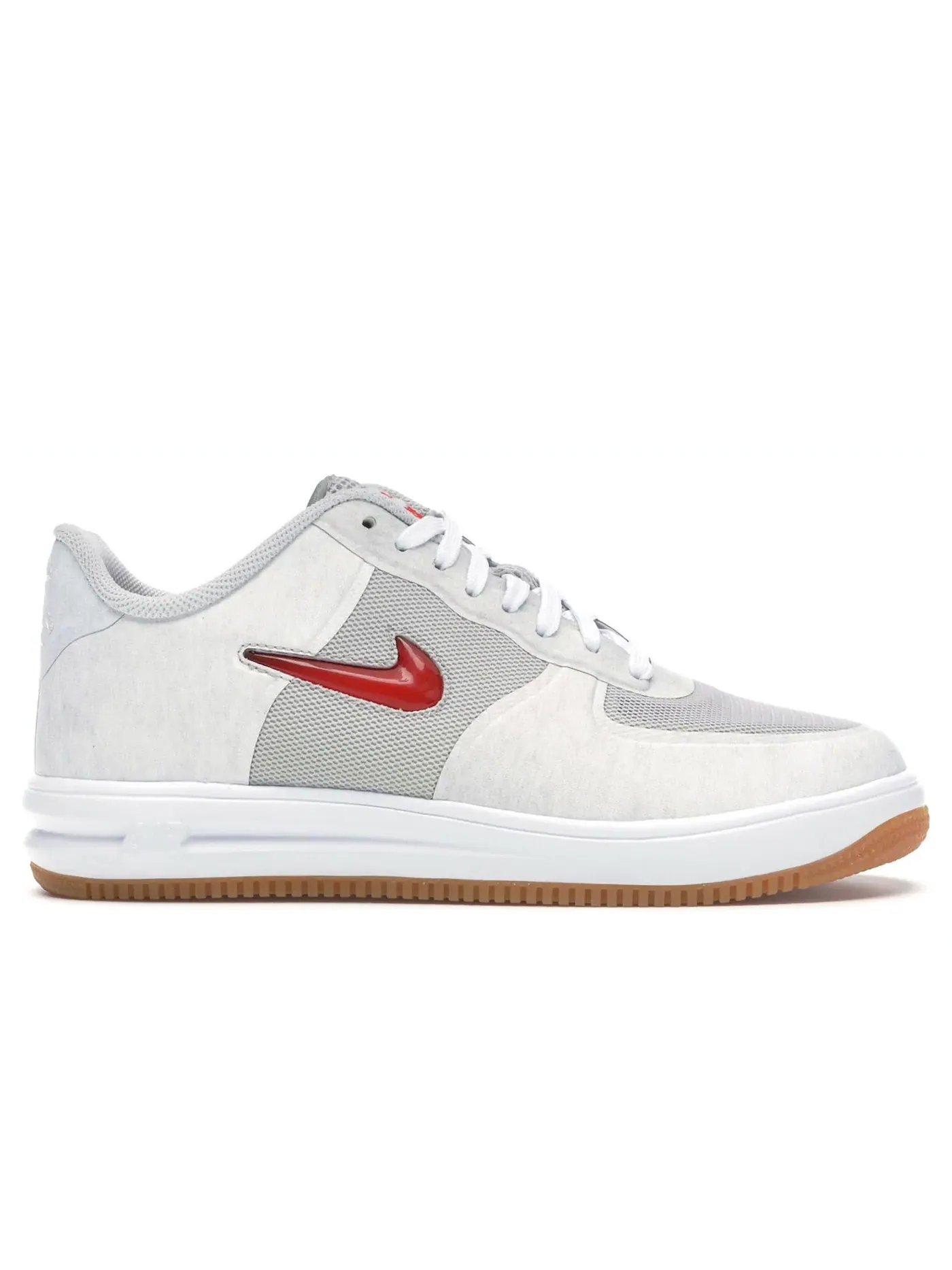Мужские кроссовки Lifestyle Nike Lunar Force 1 Low — изображение 1 из 2, серый/красный--белый
