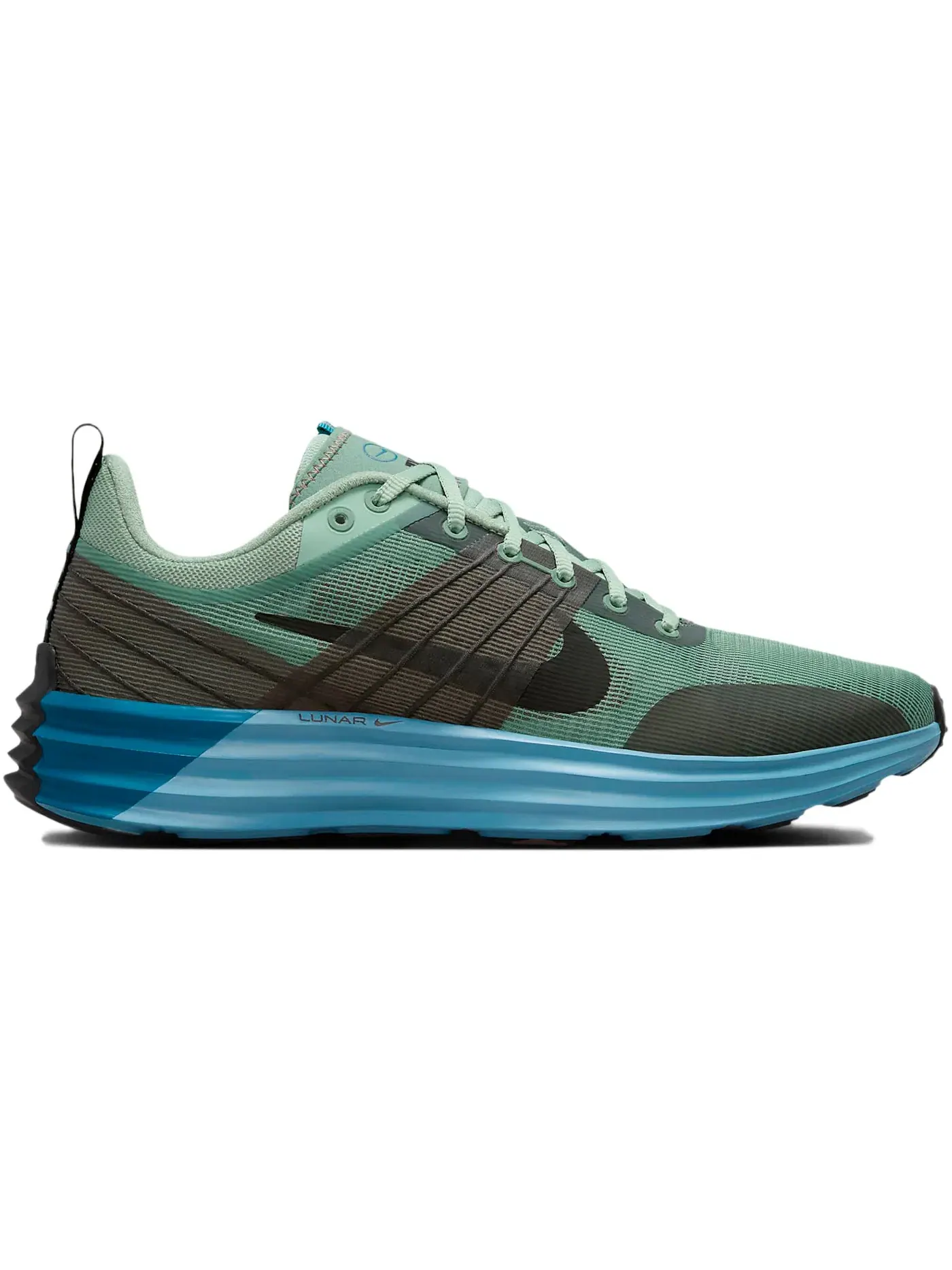 Мужские кроссовки для бега с амортизацией Nike Lunar Roam Nike — изображение 1 из 1, зеленый черный