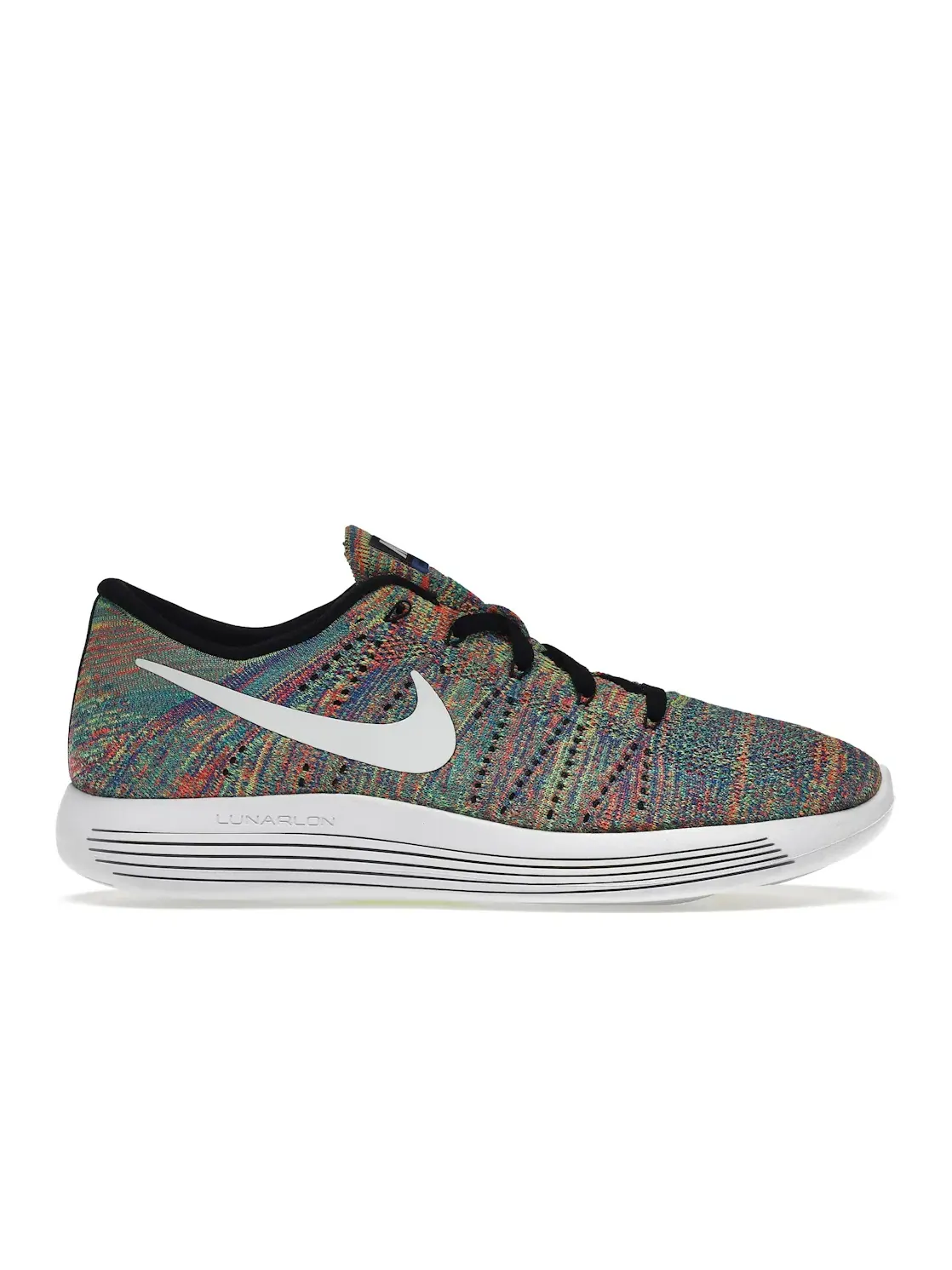 Мужские кроссовки Lifestyle Nike LunarEpic Flyknit Low Nike — изображение 1 из 4, черный/белый-синий