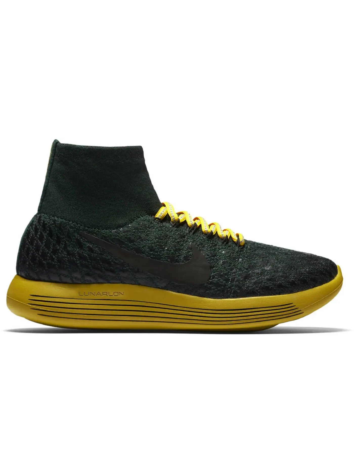 Женские кроссовки Lifestyle Nike LunarEpic Flyknit Shield — изображение 1 из 1, белый-черный-золотистый
