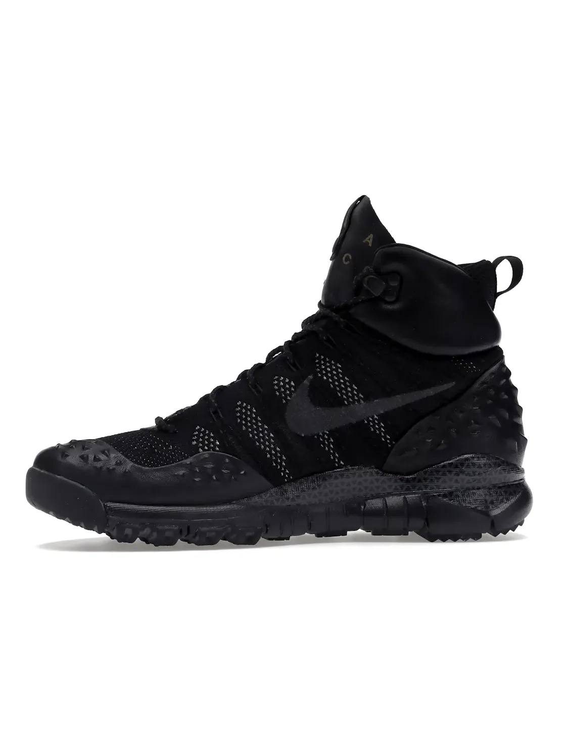 Мужские ботинки с высоким берцем Nike Lupinek Flyknit ACG Nike — изображение 3 из 4, черный/черный