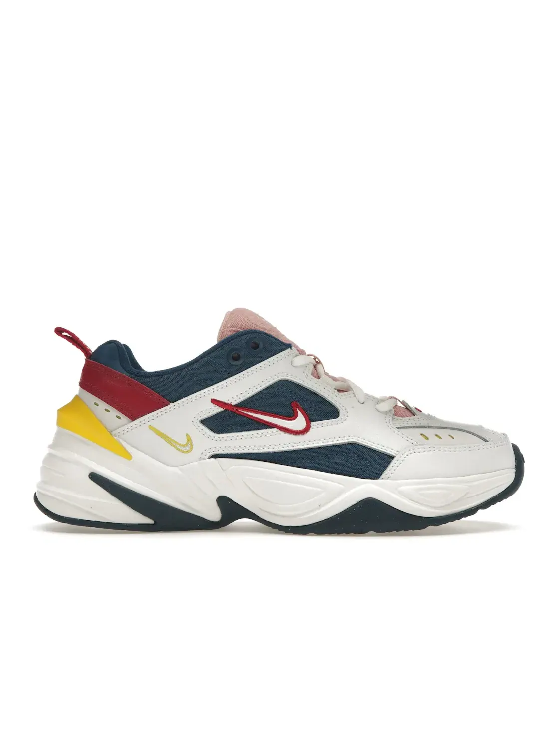 Женские кроссовки с массивной подошвой Nike M2K Tekno Nike — изображение 1 из 4, синий/белый-желтый