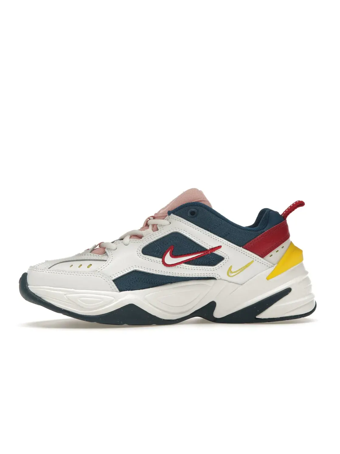 Женские кроссовки с массивной подошвой Nike M2K Tekno Nike — изображение 3 из 4, синий/белый-желтый