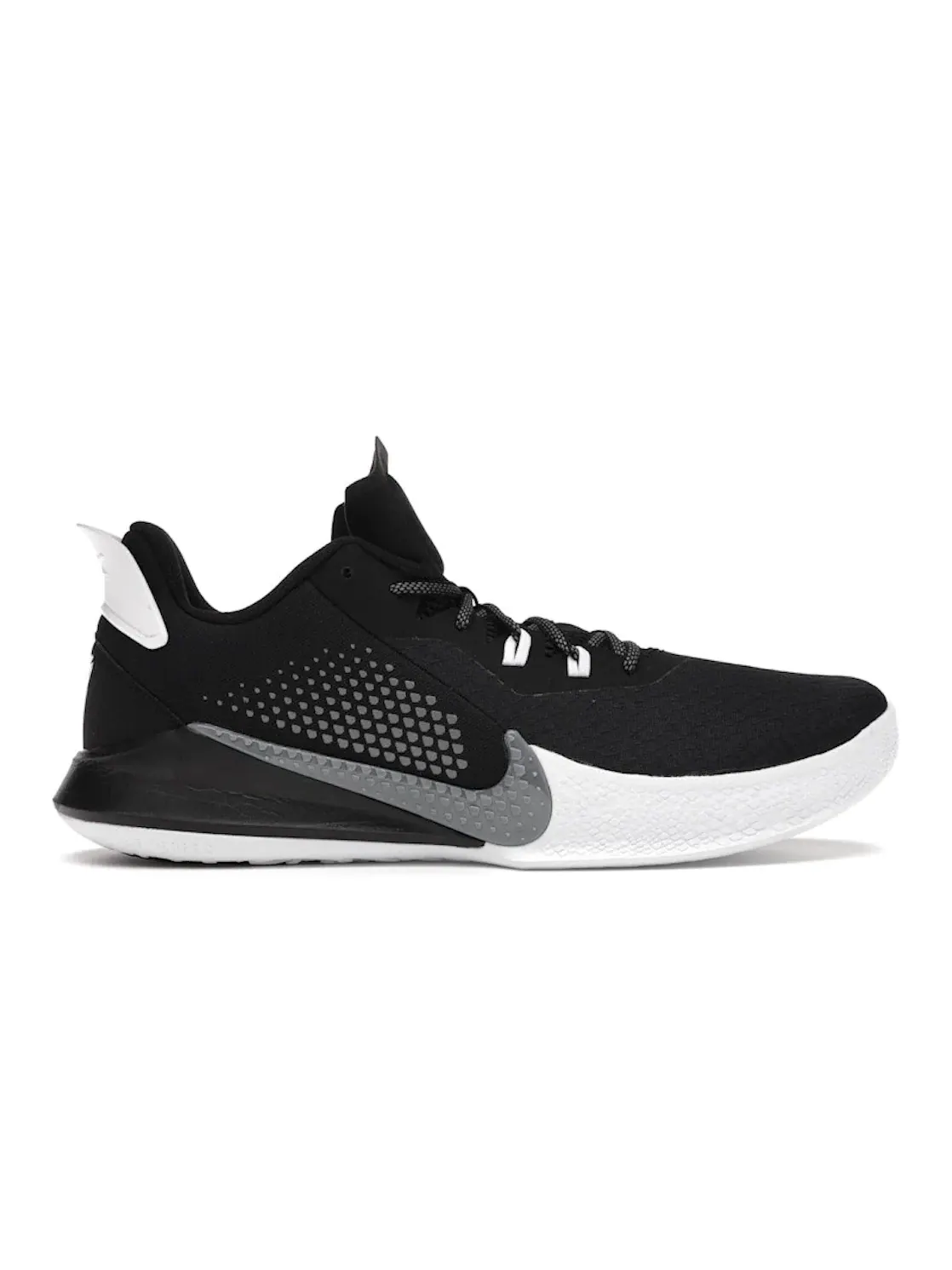 Мужские баскетбольные кроссовки с низким вырезом Nike Mamba Fury — изображение 1 из 4, черный/белый-серый