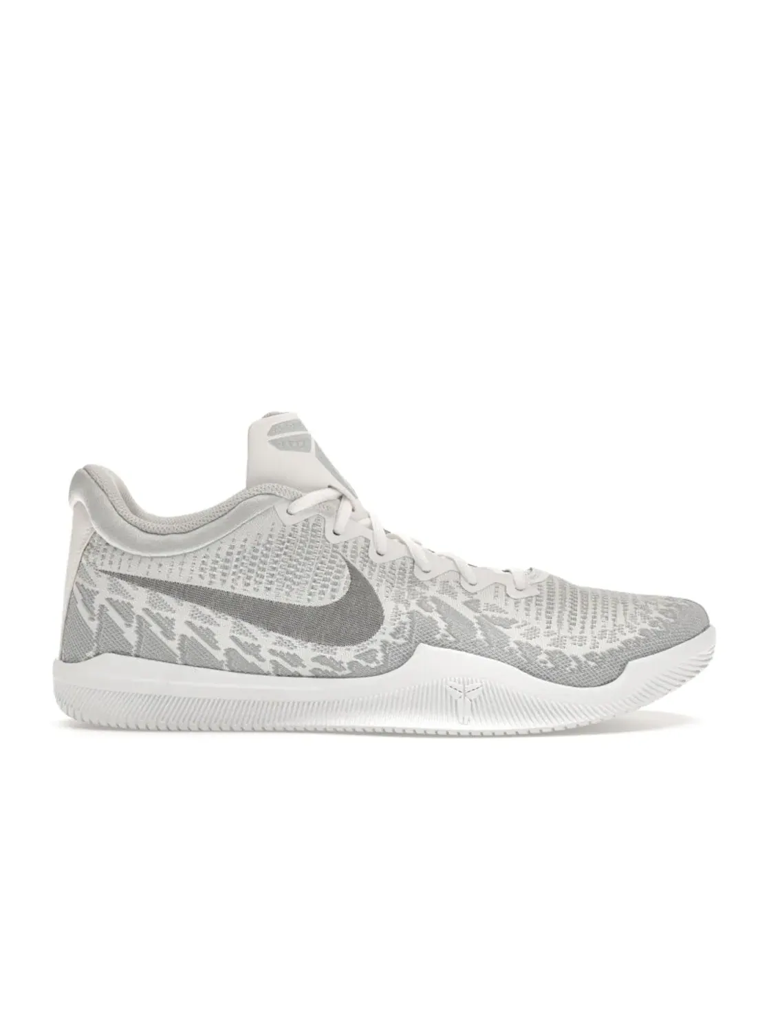 Мужские кроссовки для баскетбола с низким верхом Nike Mamba Rage — изображение 1 из 4, белый/черный-платиновый