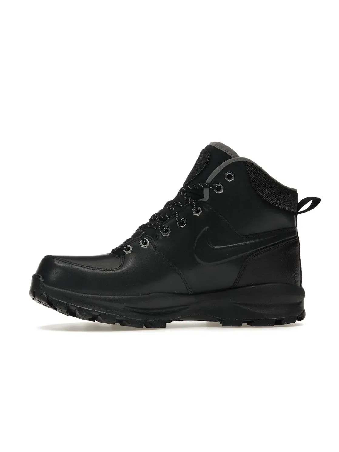 Мужские ботинки с высоким берцем Nike Manoa Leather SE — изображение 3 из 4, черный//черный