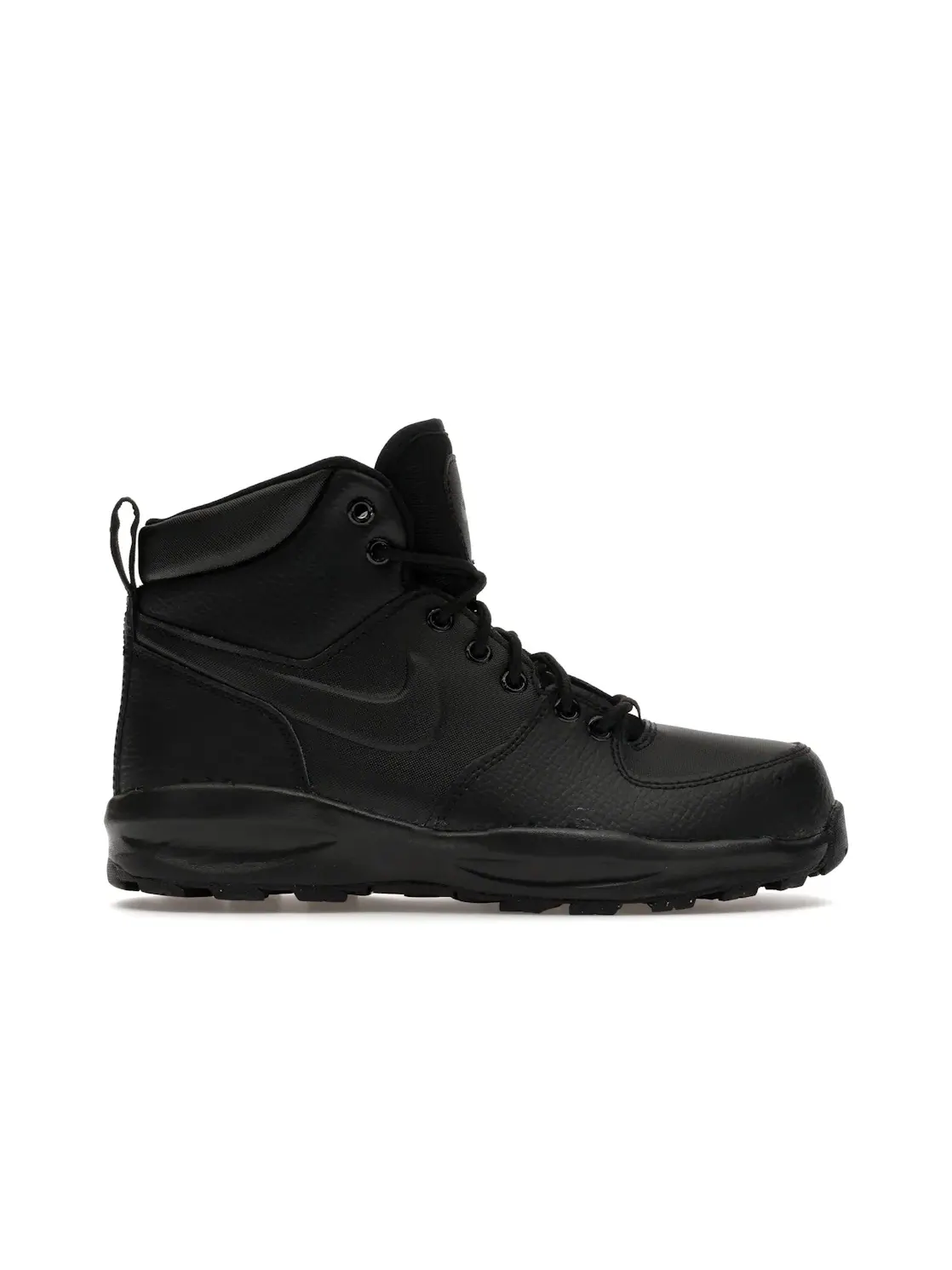 Детские ботинки кожаные Nike Manoa Leather Nike — изображение 1 из 4, черный/черный/черный