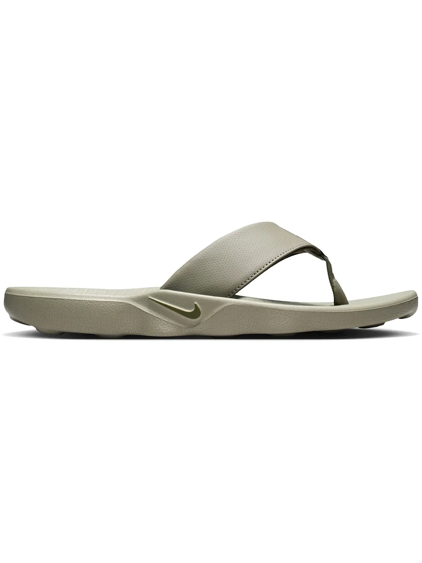 Мужские шлепанцы с контрастным ремешком Nike Marina Flip Flop — изображение 1 из 1, светлый/оливковый