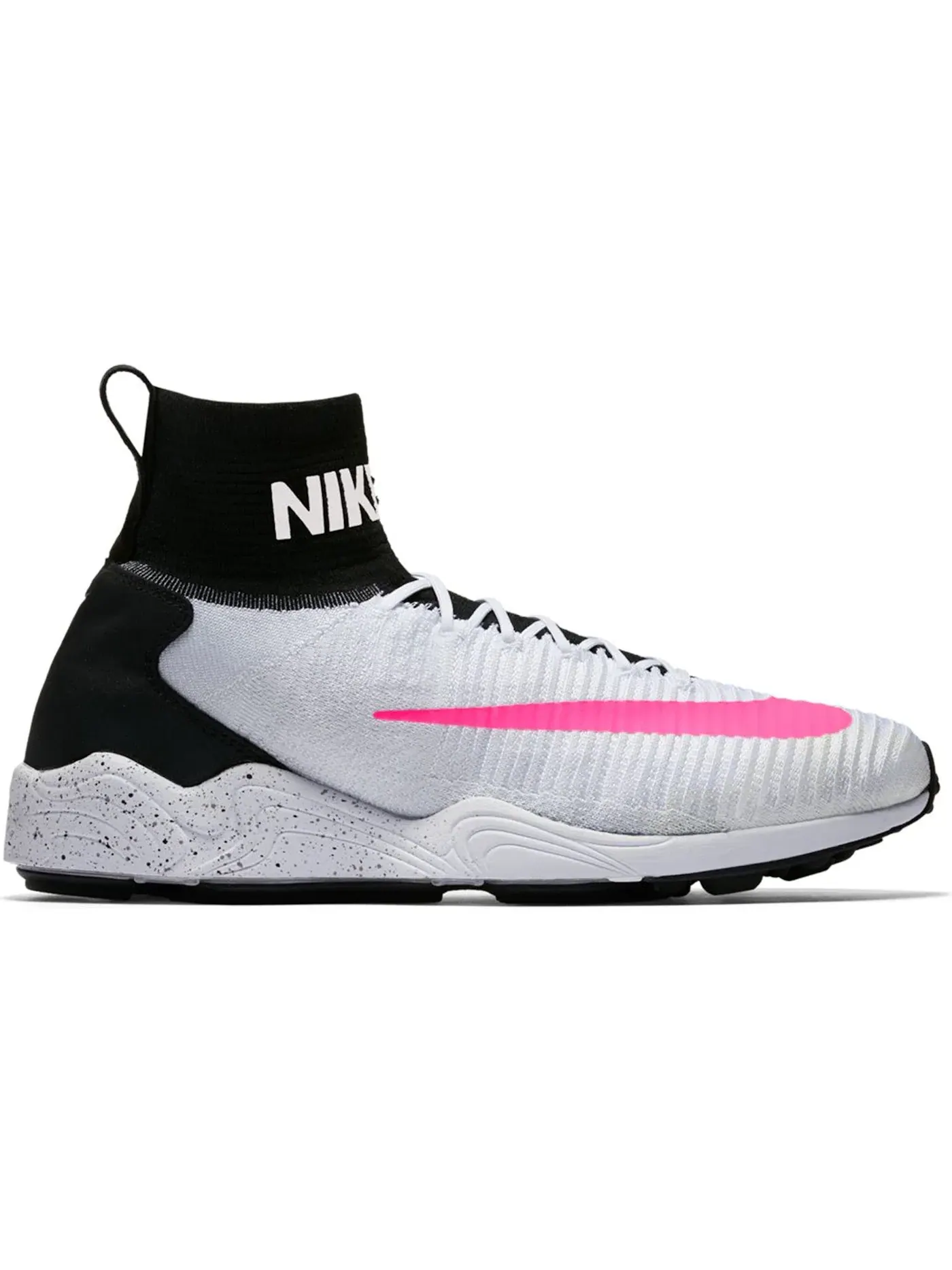 Мужские кроссовки Nike Mercurial Flyknit — изображение 1 из 1, черный/белый-розовый