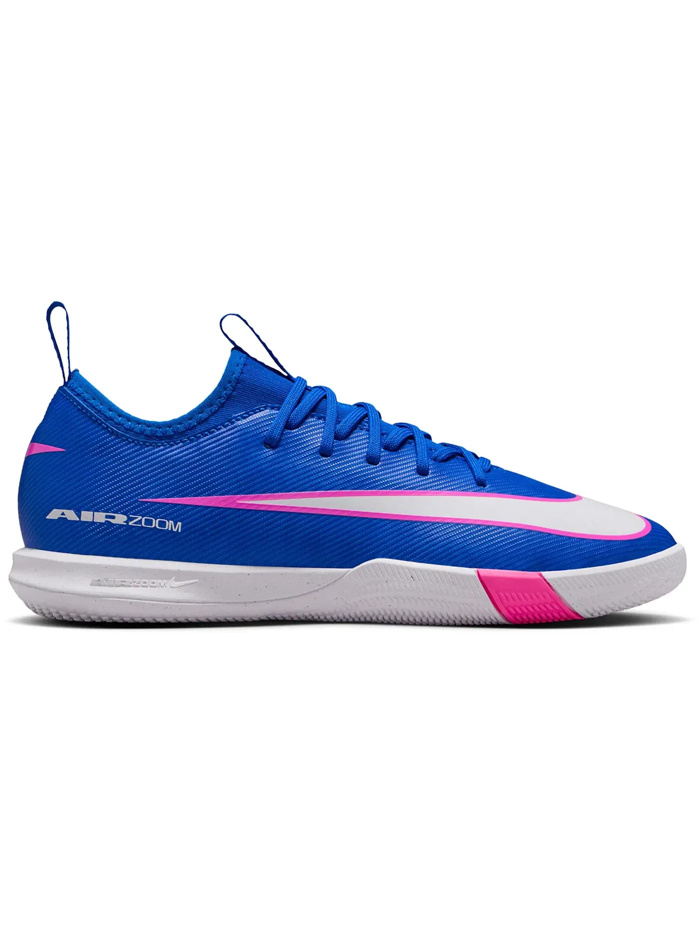 Детские кроссовки для мальчиков с шнуровкой Nike Mercurial Vapor 16 Academy IC — изображение 1 из 1, синий/белый