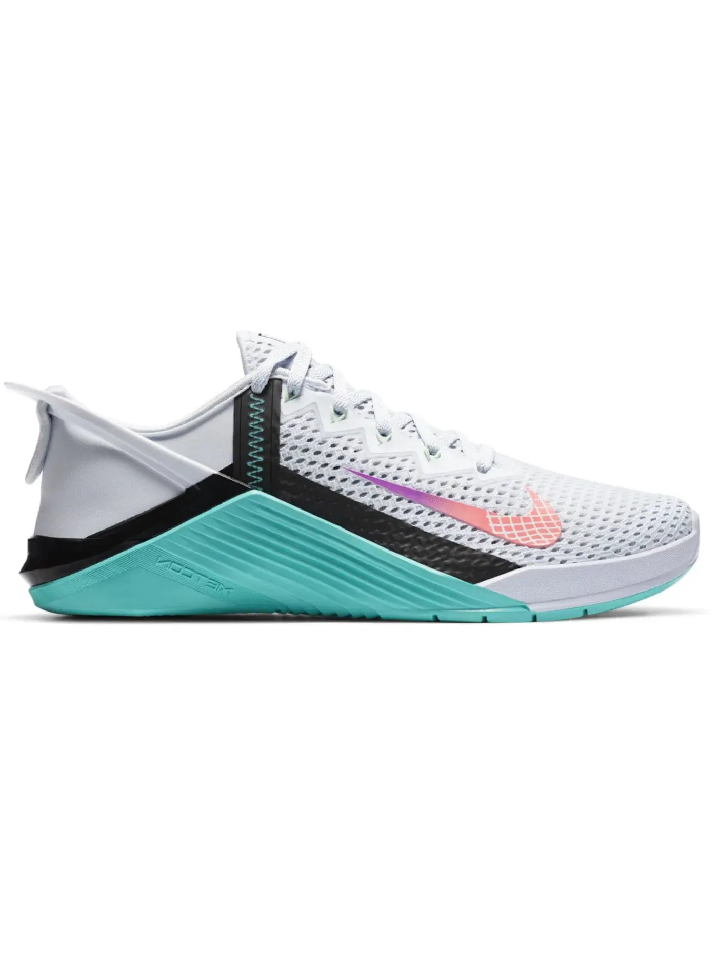 Женские кроссовки для фитнеса Nike Metcon 6 Flyease — изображение 1 из 1, серый голубой черный