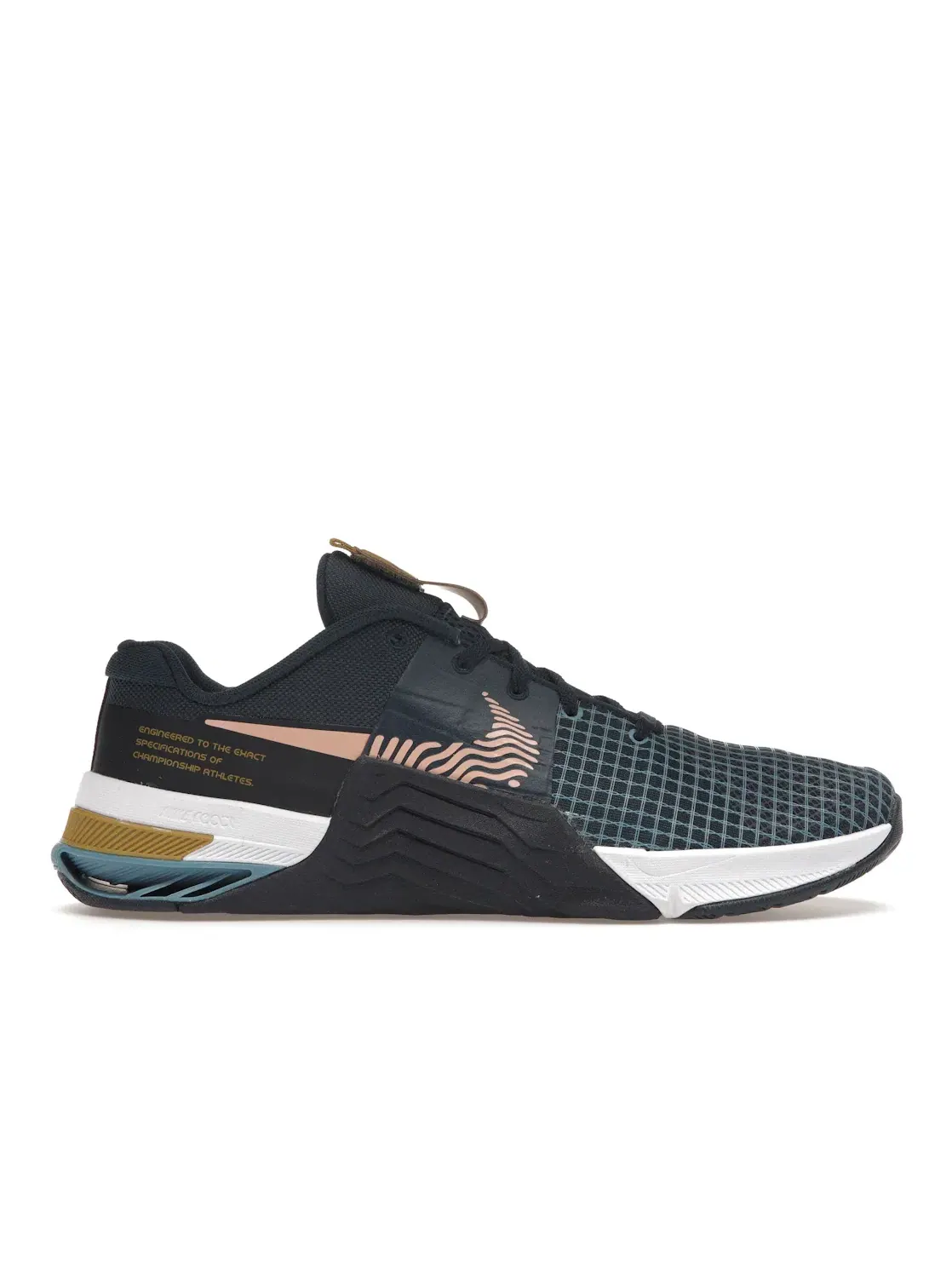 Мужские кроссовки с плоской подошвой Nike Metcon 8 — изображение 1 из 4, темно-синий///оранжевый
