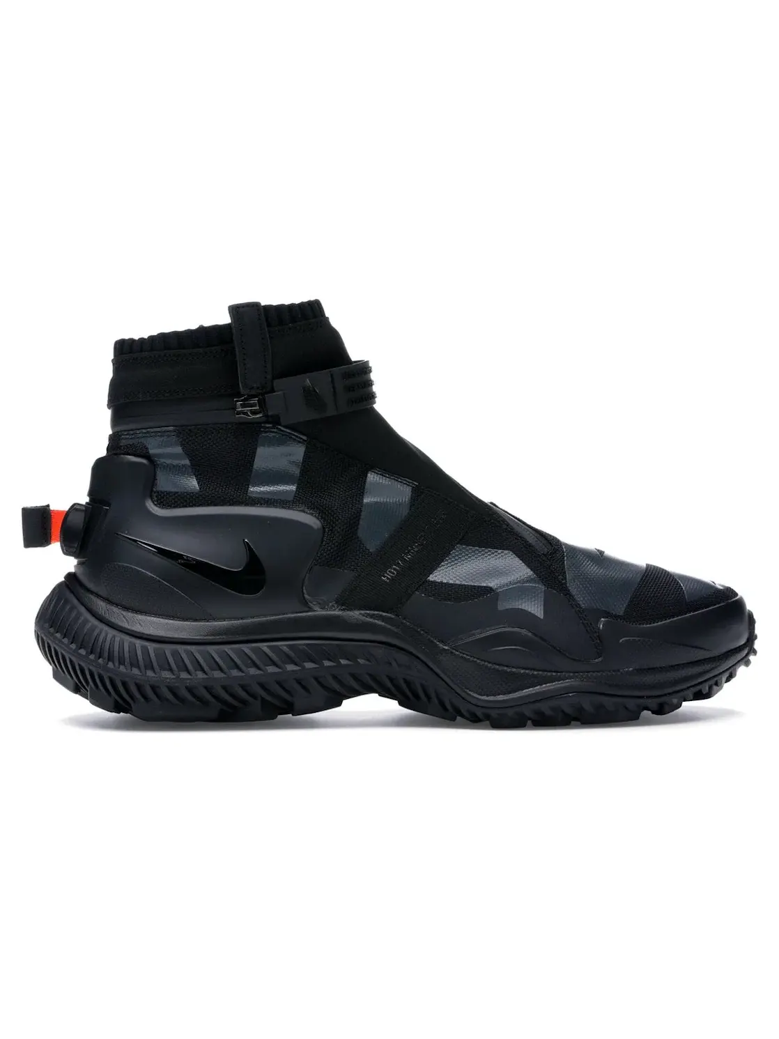 Мужские ботинки с молнией Nike NSW Gaiter Boot — изображение 1 из 4, черный/-оранжевый-черный