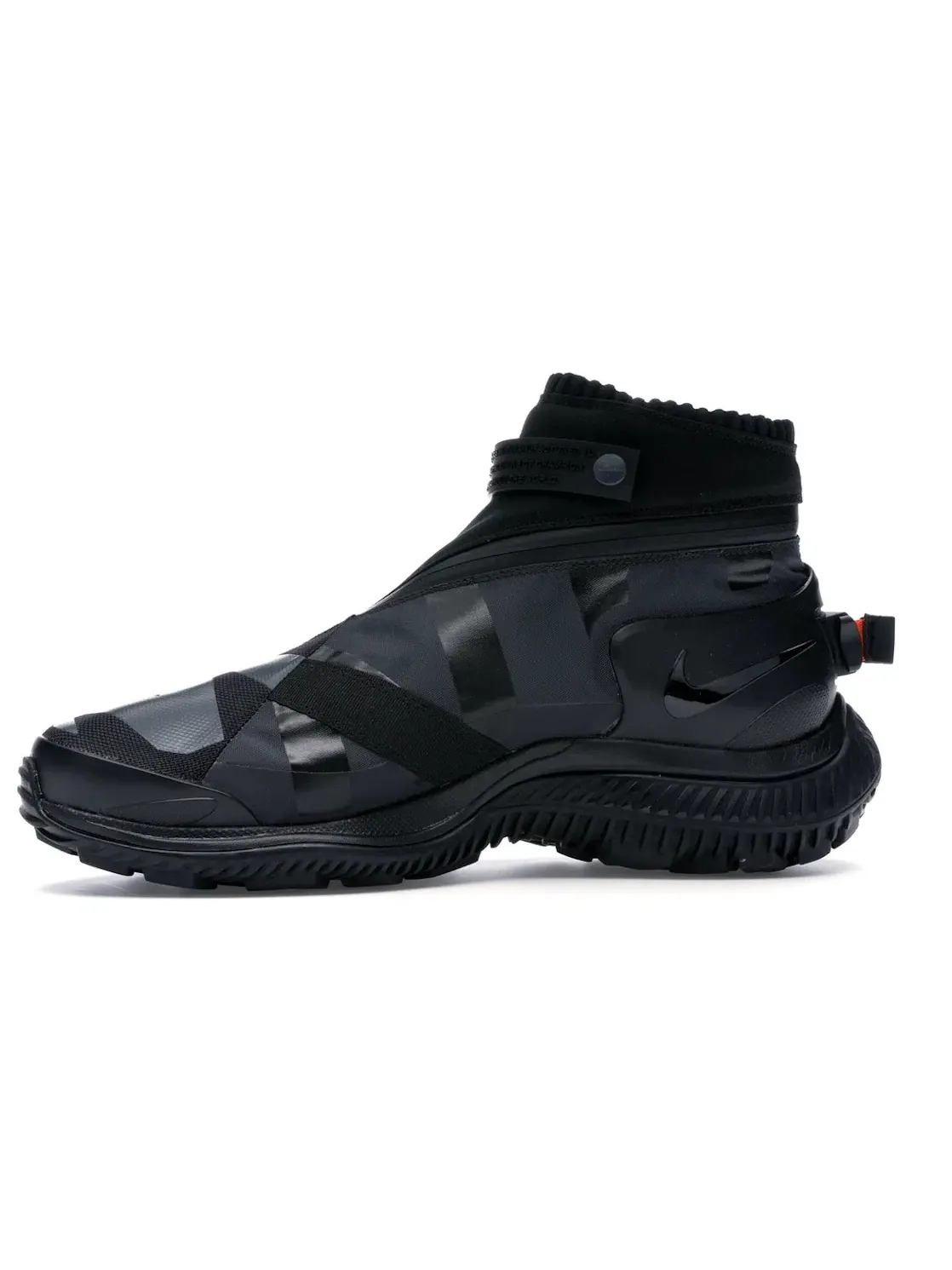 Мужские ботинки с молнией Nike NSW Gaiter Boot — изображение 3 из 4, черный/-оранжевый-черный