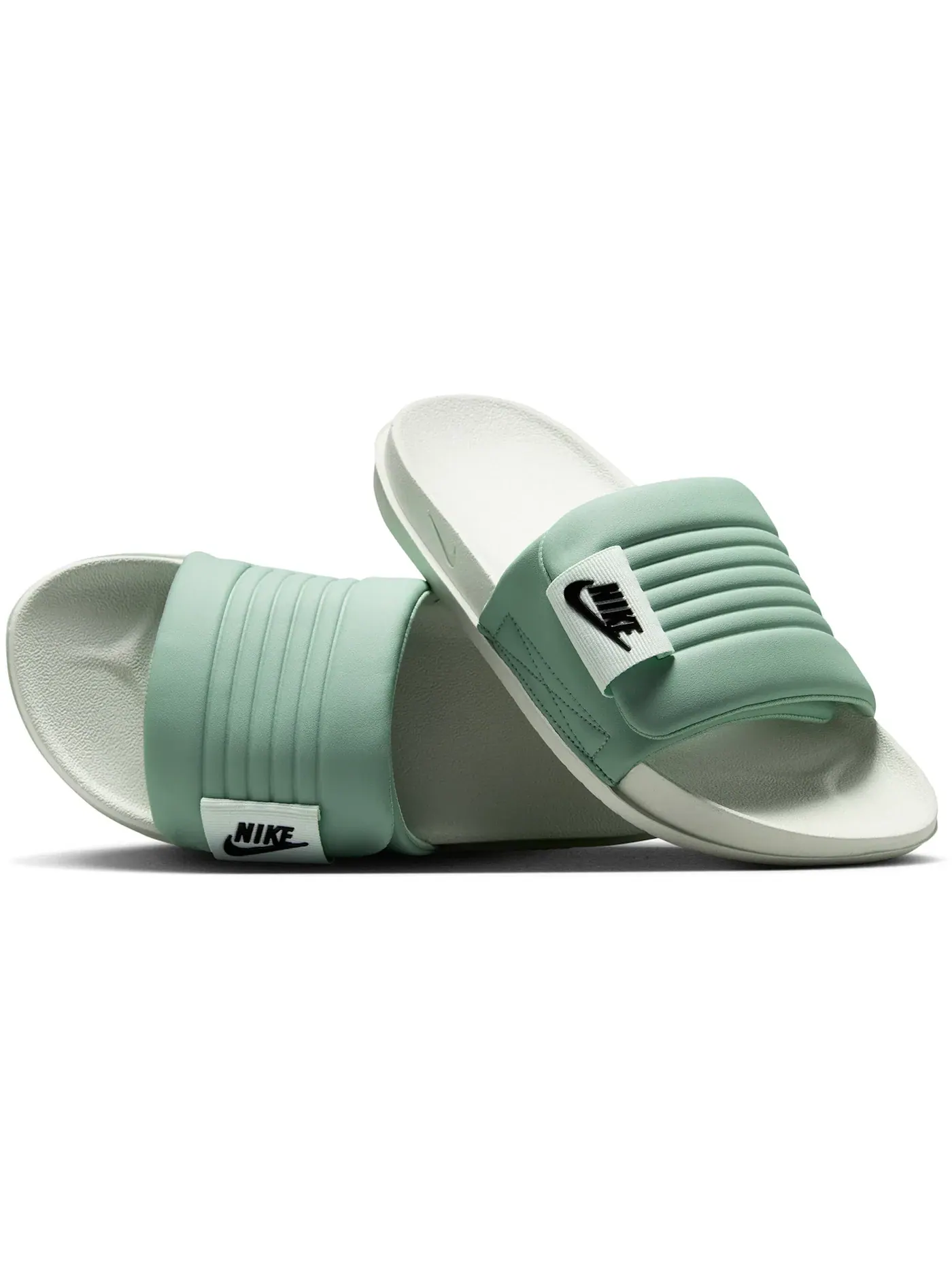 Женские шлепанцы Nike Offcourt Adjust — изображение 1 из 1, зеленый//черный