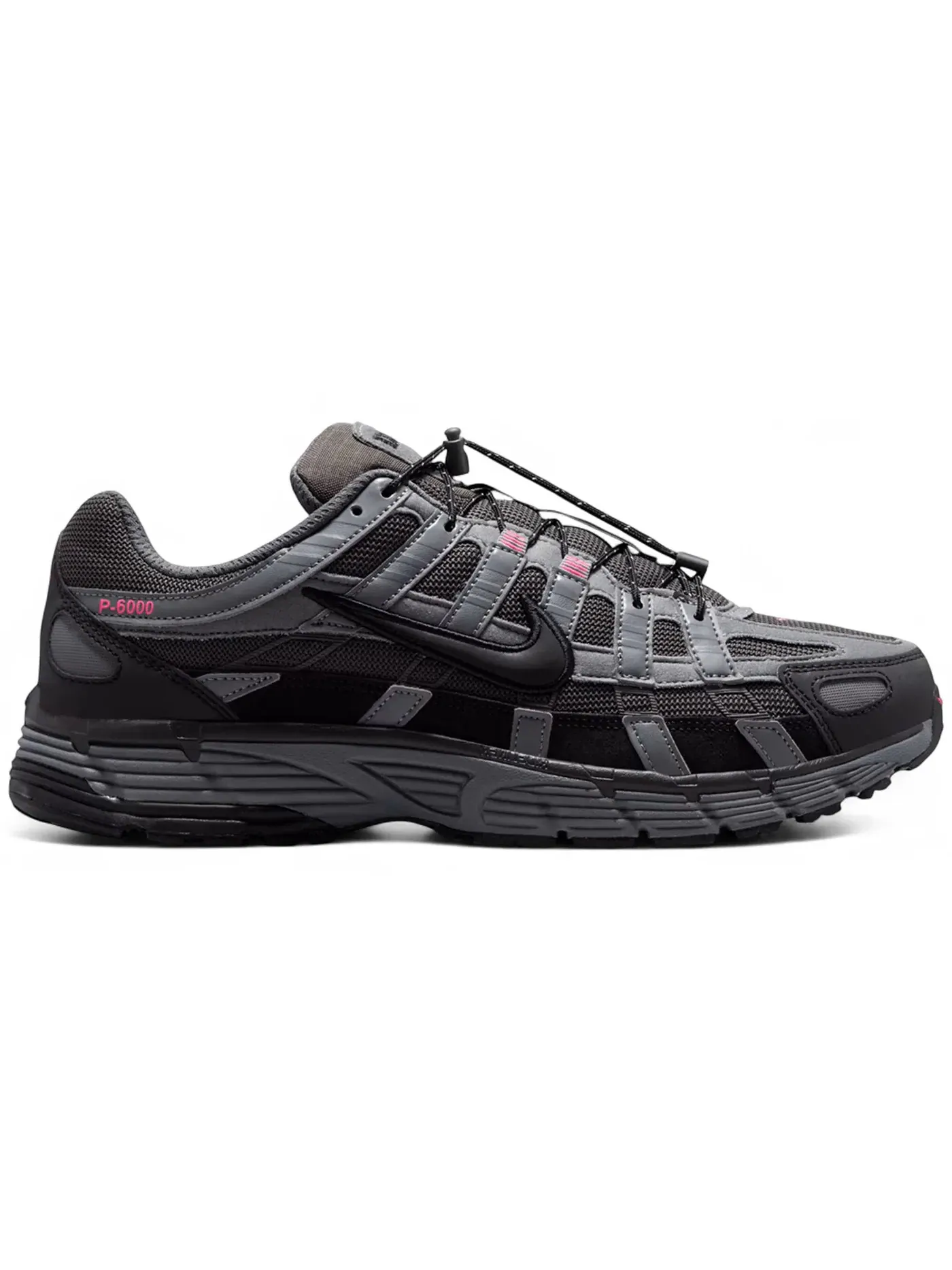 Мужские кроссовки Lifestyle Nike P-6000 — изображение 1 из 1, черный-серый-розовый