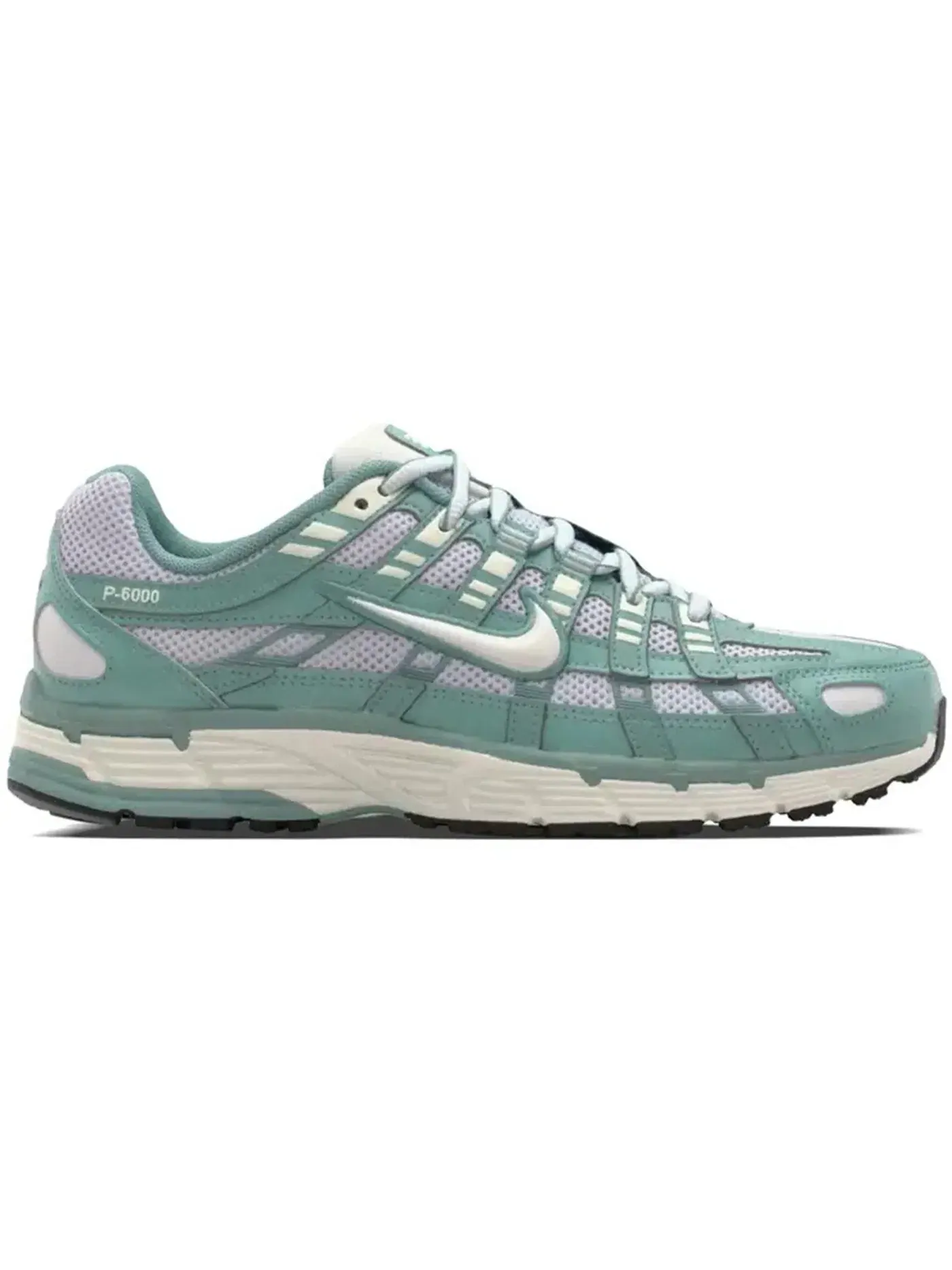 Женские кроссовки с ретро-дизайном Nike P-6000 Nike — изображение 1 из 1, платиновый/черный