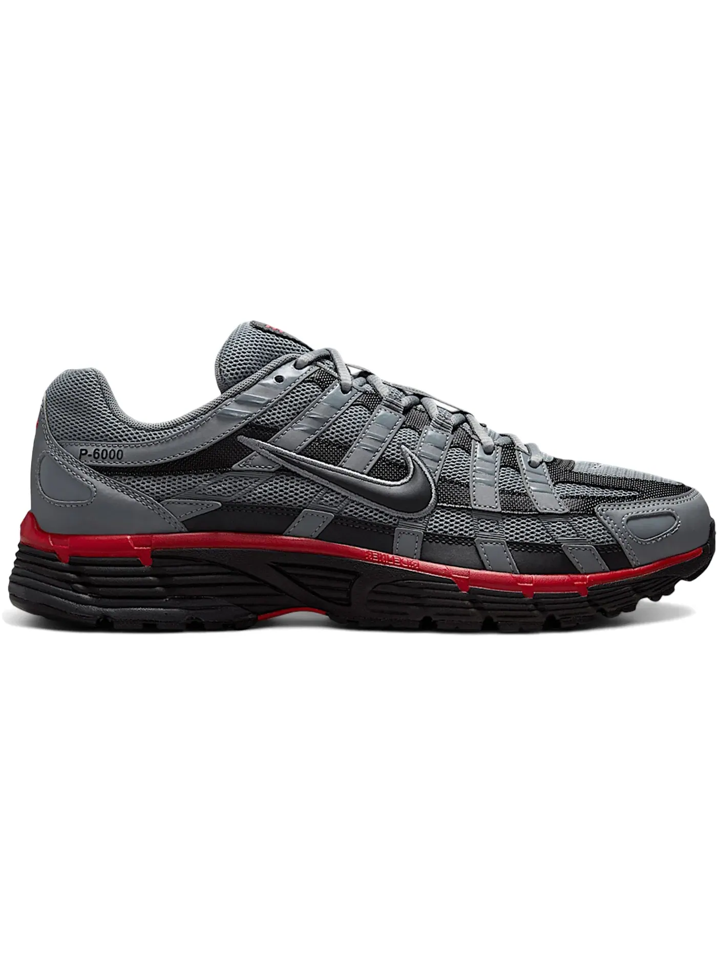 Мужские кроссовки Lifestyle Nike P-6000 — изображение 1 из 1, серый/черный/красный