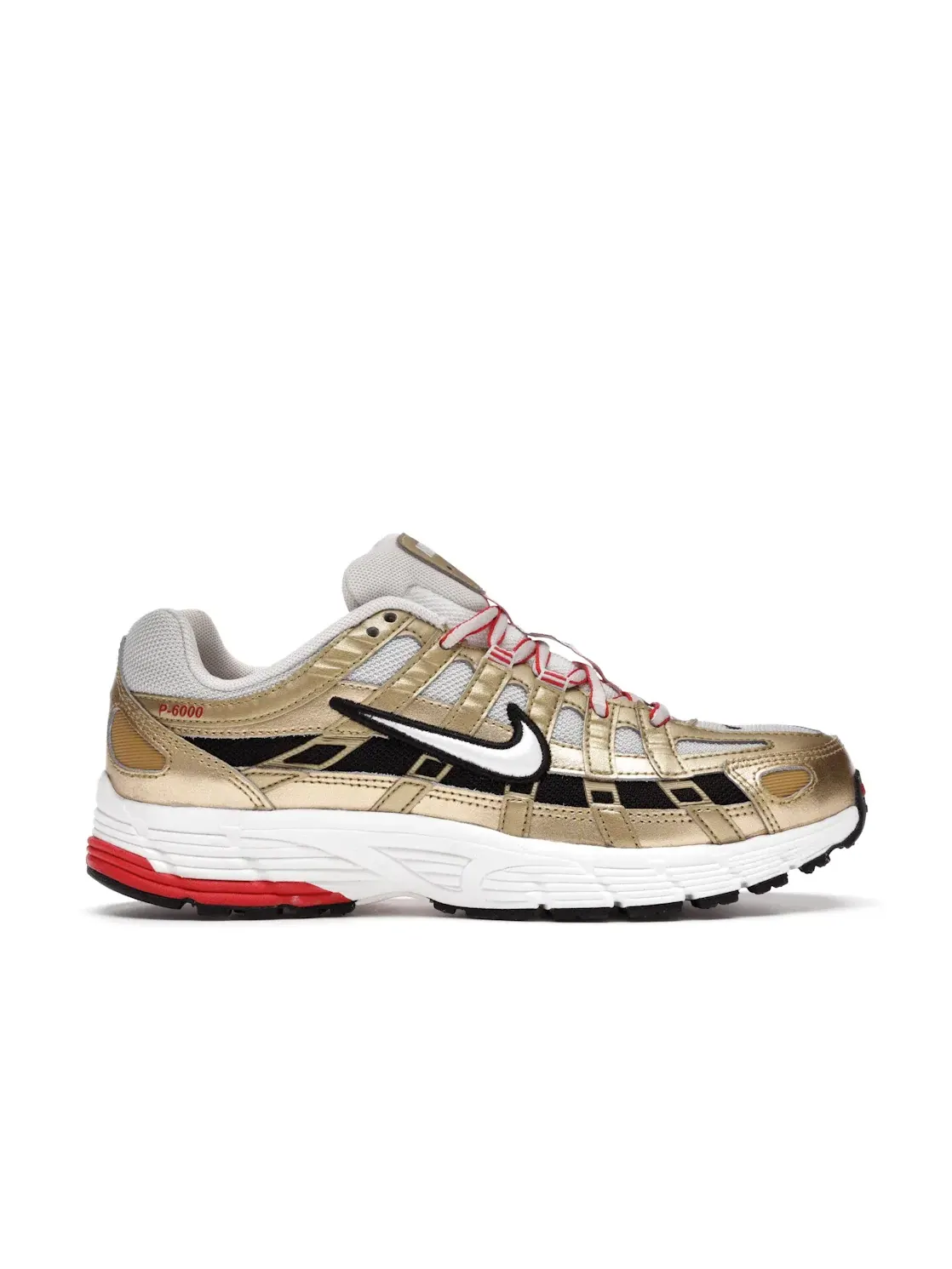 Женские кроссовки Lifestyle с металлическим золотом Nike P-6000 — изображение 1 из 4