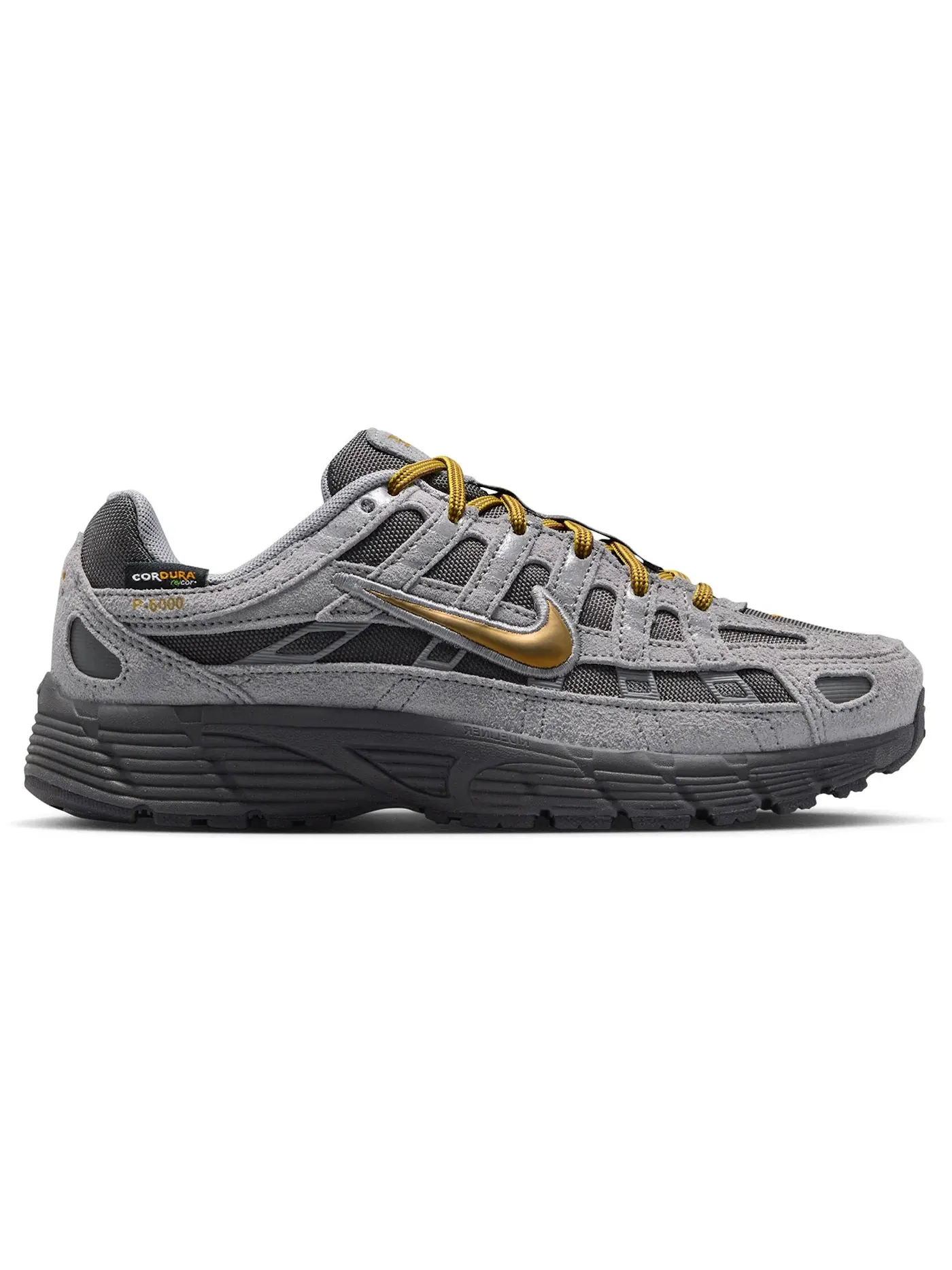 Детские кроссовки Lifestyle Nike P-6000 Premium — изображение 1 из 1, серый золотистый