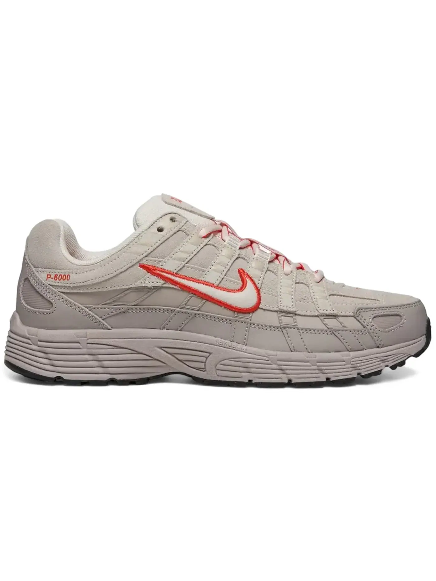 Мужские кроссовки Lifestyle Nike P-6000 PRM — изображение 1 из 1, красный/серый/черный