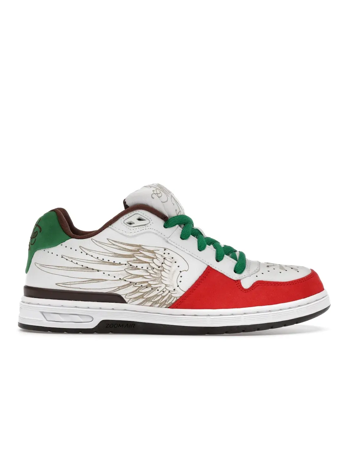 Мужские кроссовки для скейтбординга Nike Paul Rodriguez Zoom Air Elite — изображение 1 из 4, белый/красный