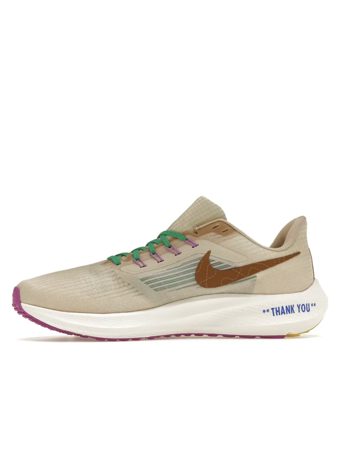 Мужские кроссовки для бега Nike Pegasus 39 Premium Nike — изображение 3 из 4, зеленый/коричневый