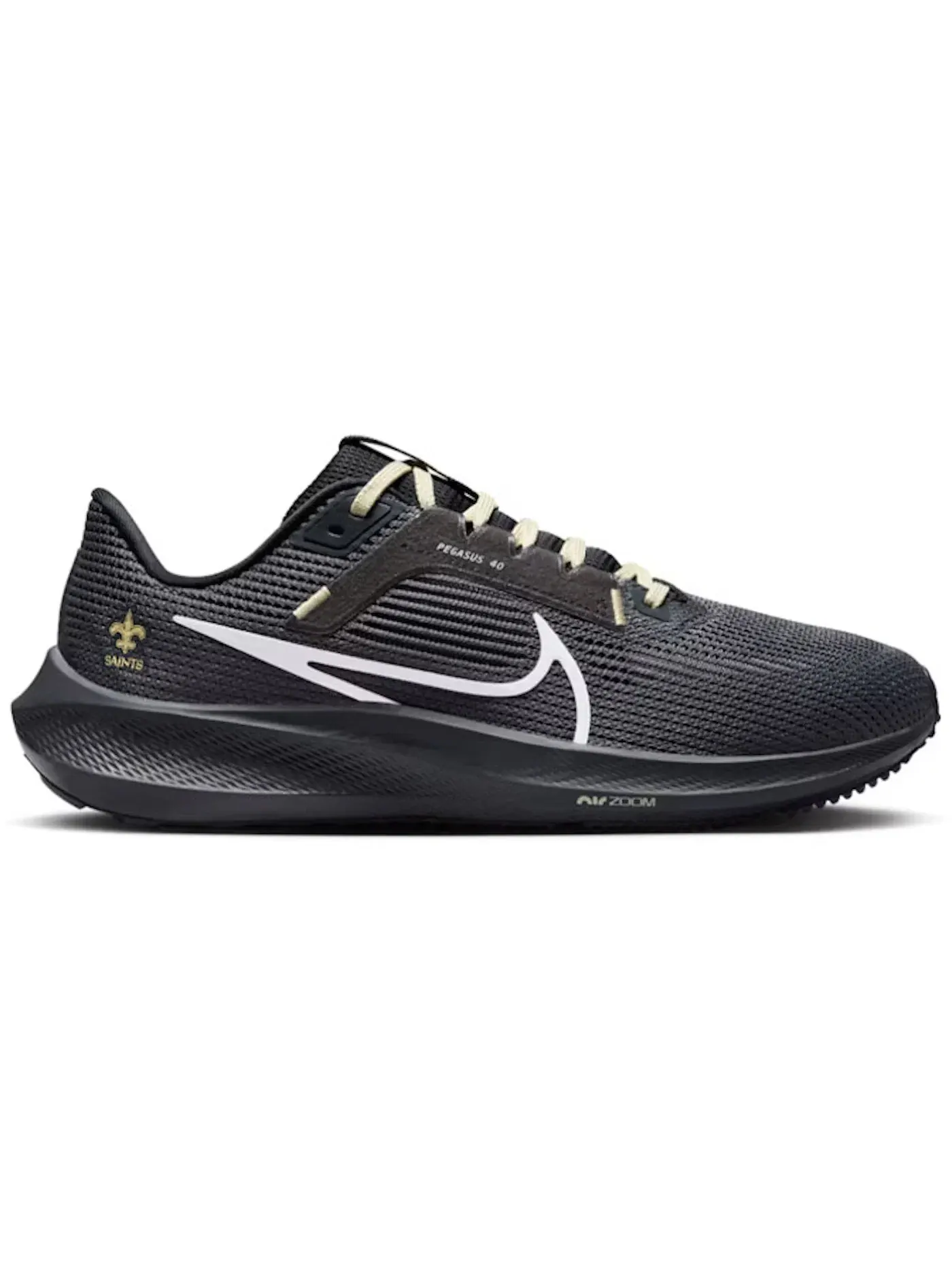 Мужские кроссовки для бега Nike Pegasus 40 Nike — изображение 1 из 1, черный/золотистый/белый