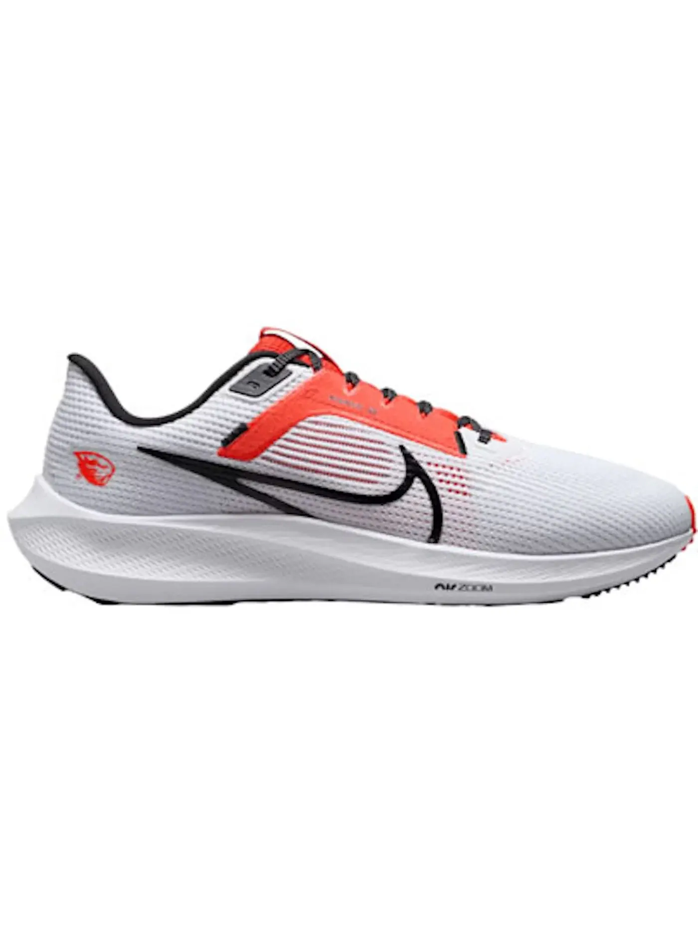 Мужские кроссовки с амортизацией Nike Pegasus 40 Nike — изображение 1 из 1, белый/оранжевый/черный