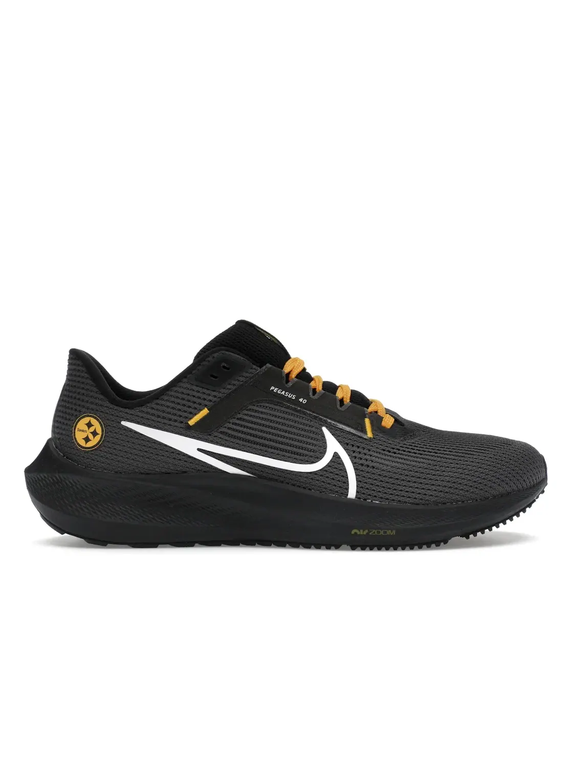 Мужские кроссовки для бега с амортизацией Nike Pegasus 40 Nike — изображение 1 из 4, черный/золотистый/белый