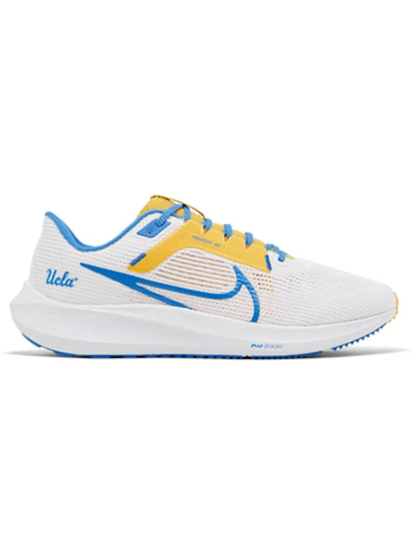 Мужские кроссовки для бега Nike Pegasus 40 — изображение 1 из 1, белый/золотистый/синий