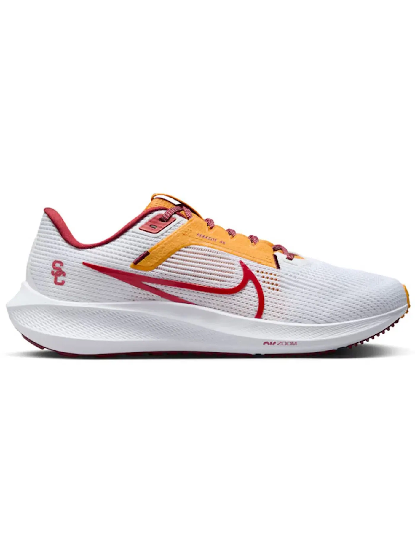 Мужские кроссовки с амортизацией Nike Pegasus 40 Nike — изображение 1 из 1, белый/золотистый