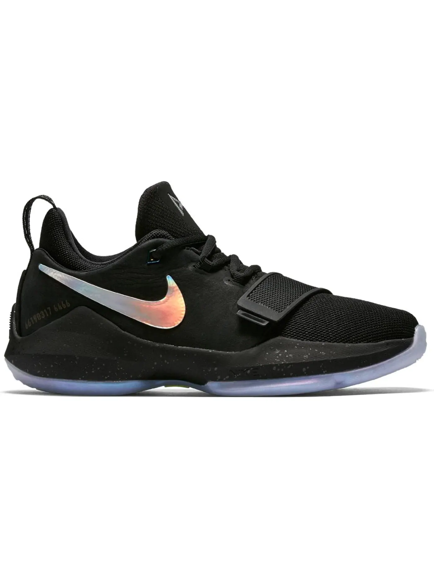 Детские кроссовки для мальчиков с высокой производительностью Nike PG 1 — изображение 1 из 1, черный/мульти