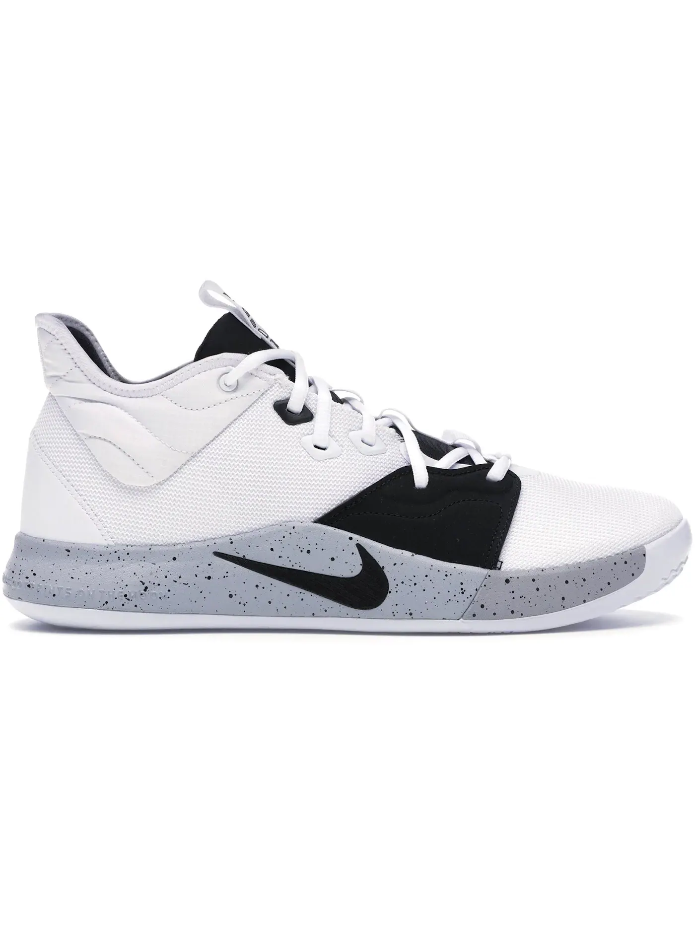 Мужские кроссовки с амортизацией Nike PG 3 — изображение 1 из 1, белый/черный-серый