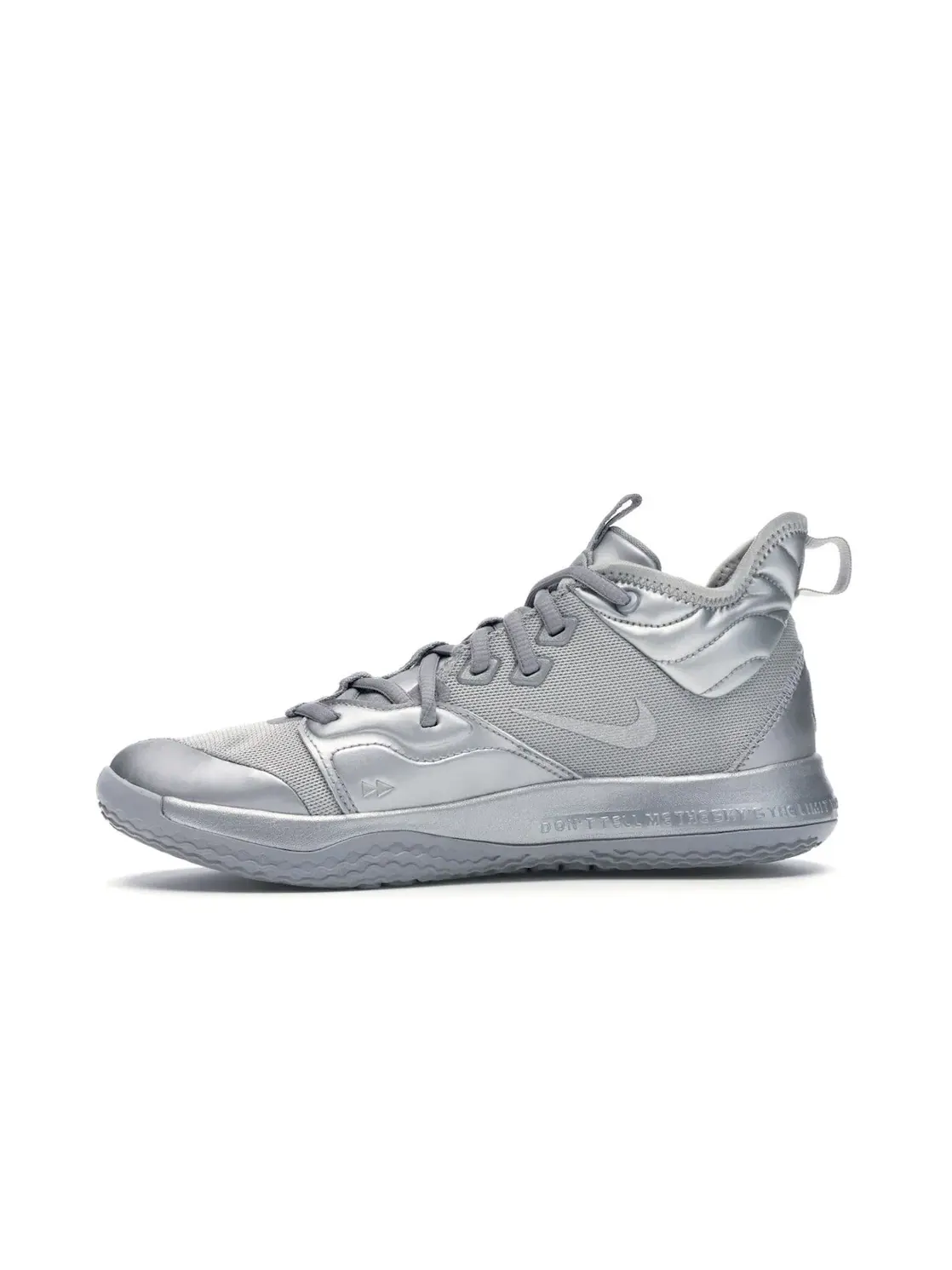 Детские кроссовки Nike PG 3 — изображение 3 из 4, серебристый