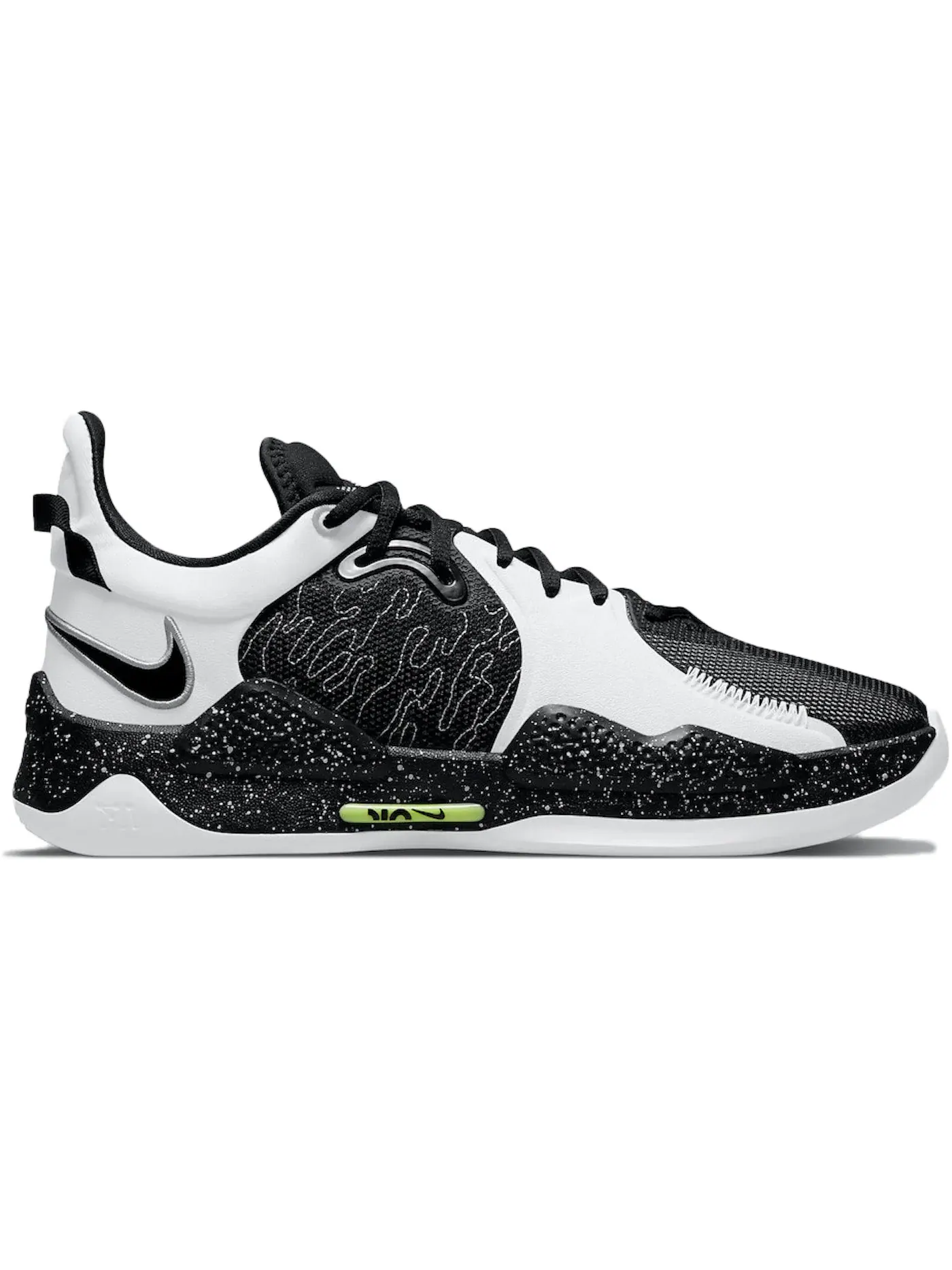 Мужские кроссовки для баскетбола Nike PG 5 — изображение 1 из 1, черный/белый