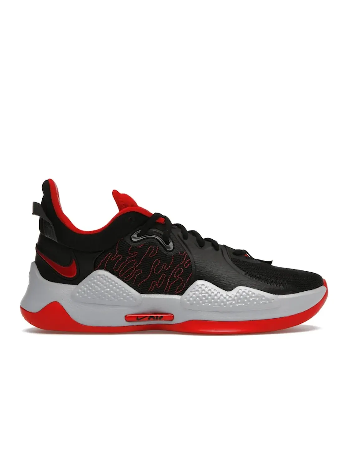 Мужские кроссовки для баскетбола Nike PG 5 — изображение 1 из 4, черный/красный/белый