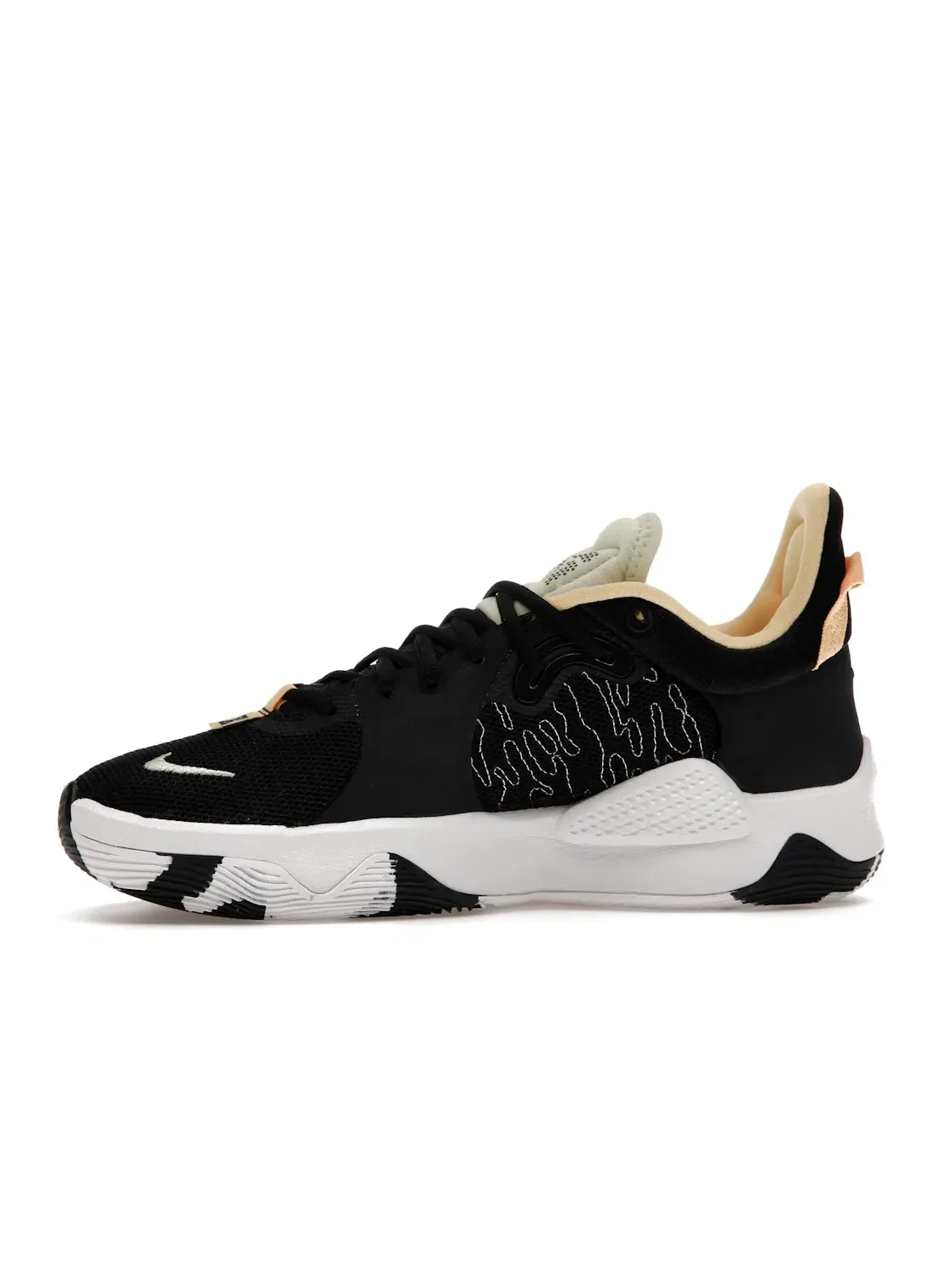 Мужские кроссовки для баскетбола Nike PG 5 — изображение 3 из 4, темный/желтый/белый