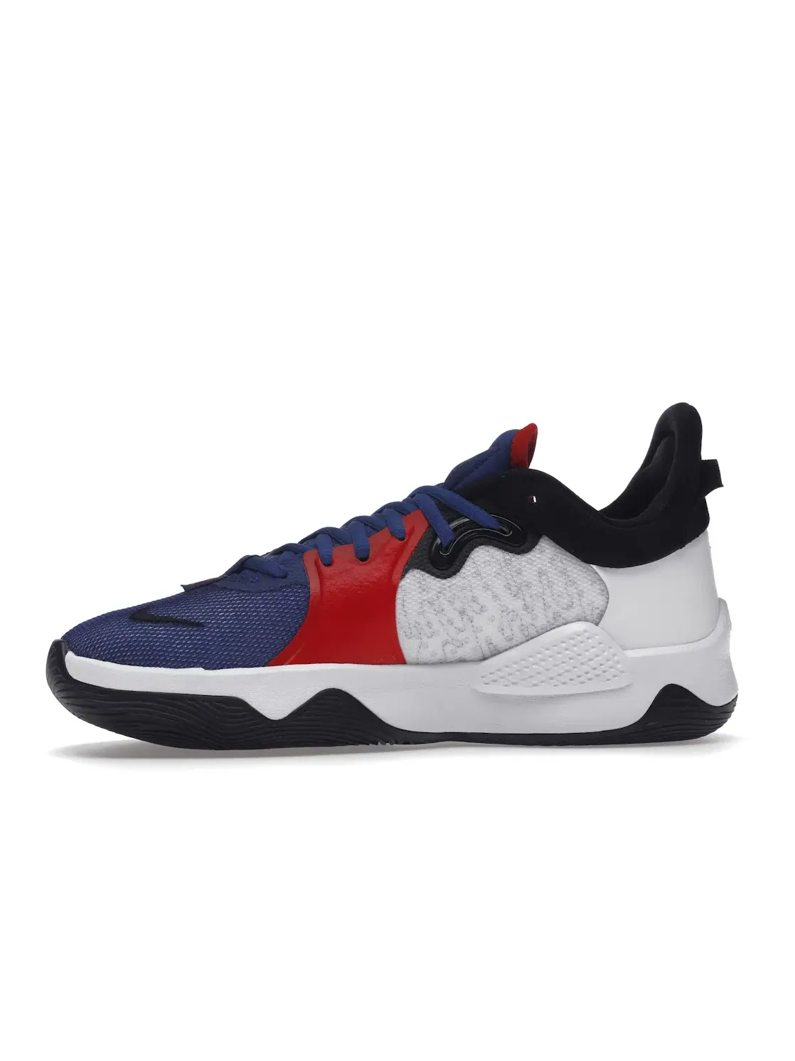 Мужские кроссовки для баскетбола Nike PG 5 — изображение 3 из 4, белый/синий/красный