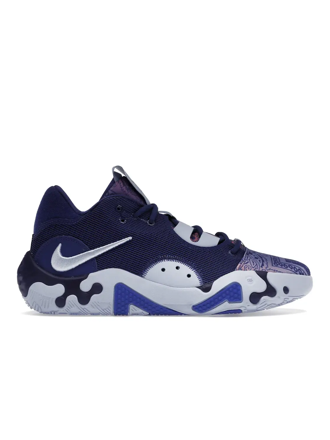 Мужские кроссовки с принтом пейсли Nike PG 6 — изображение 1 из 4, светлый-глубокий синий