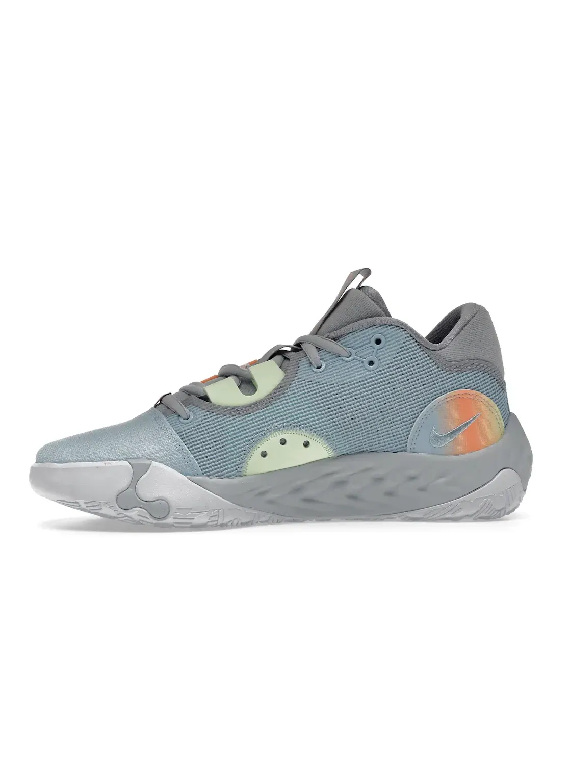 Мужские баскетбольные кроссовки с уникальной системой шнуровки Nike PG 6 Nike — изображение 3 из 4, синий/кремовый//серый