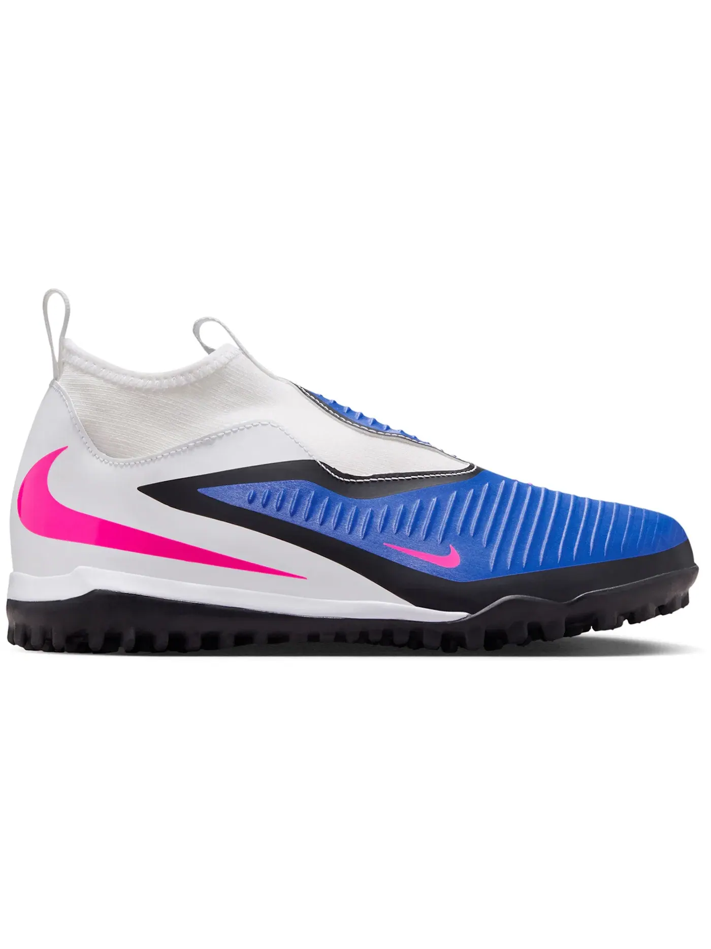 Детские кроссовки для футбола с принтом Nike Phantom 6 High Academy TF Attack Pack — изображение 1 из 1, синий/белый/розовый