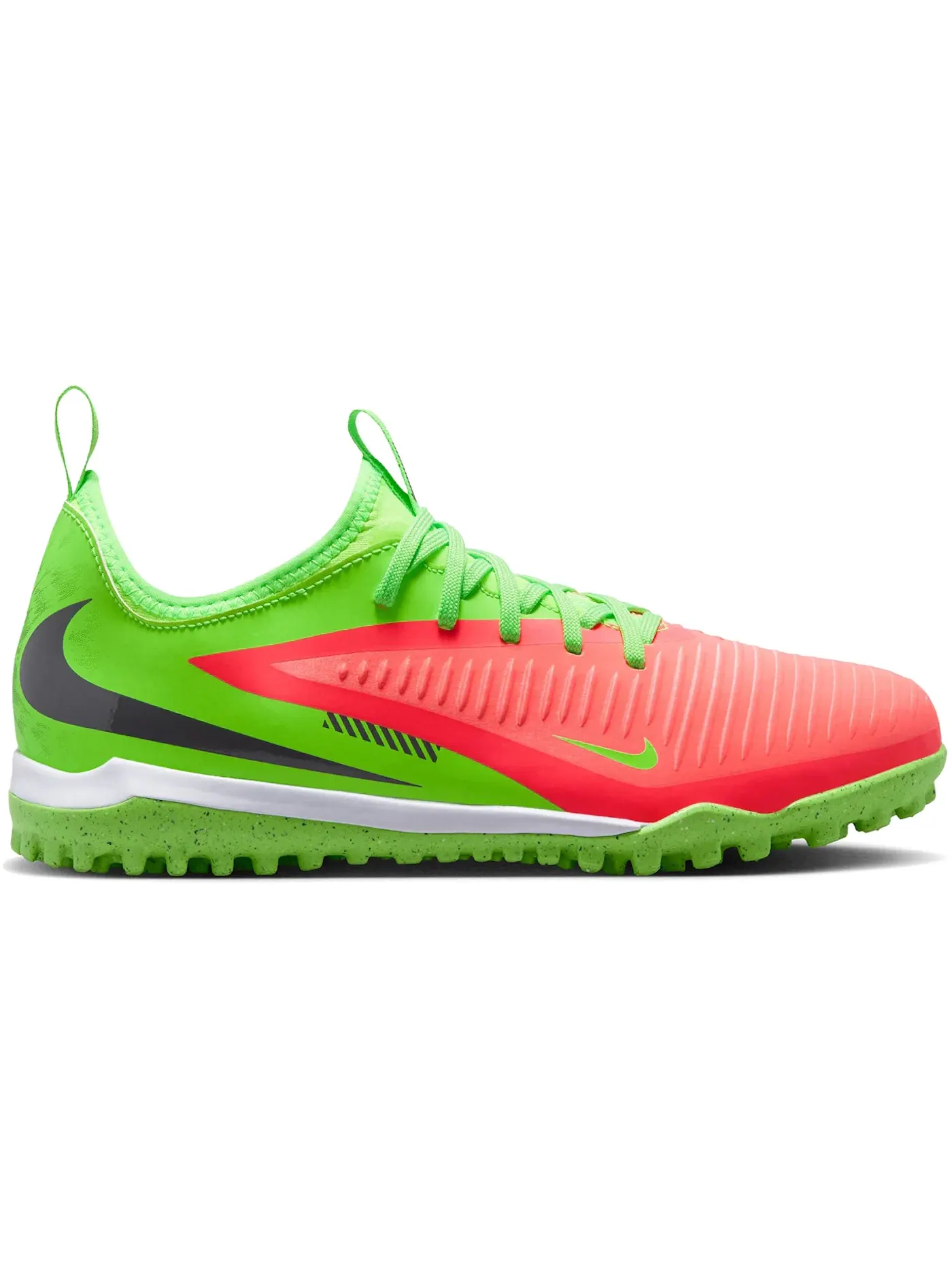 Детские кроссовки для футбола с шипами Nike Phantom 6 Low Academy TF Erling Haaland Harness Your Haaland (GS), зеленый черный