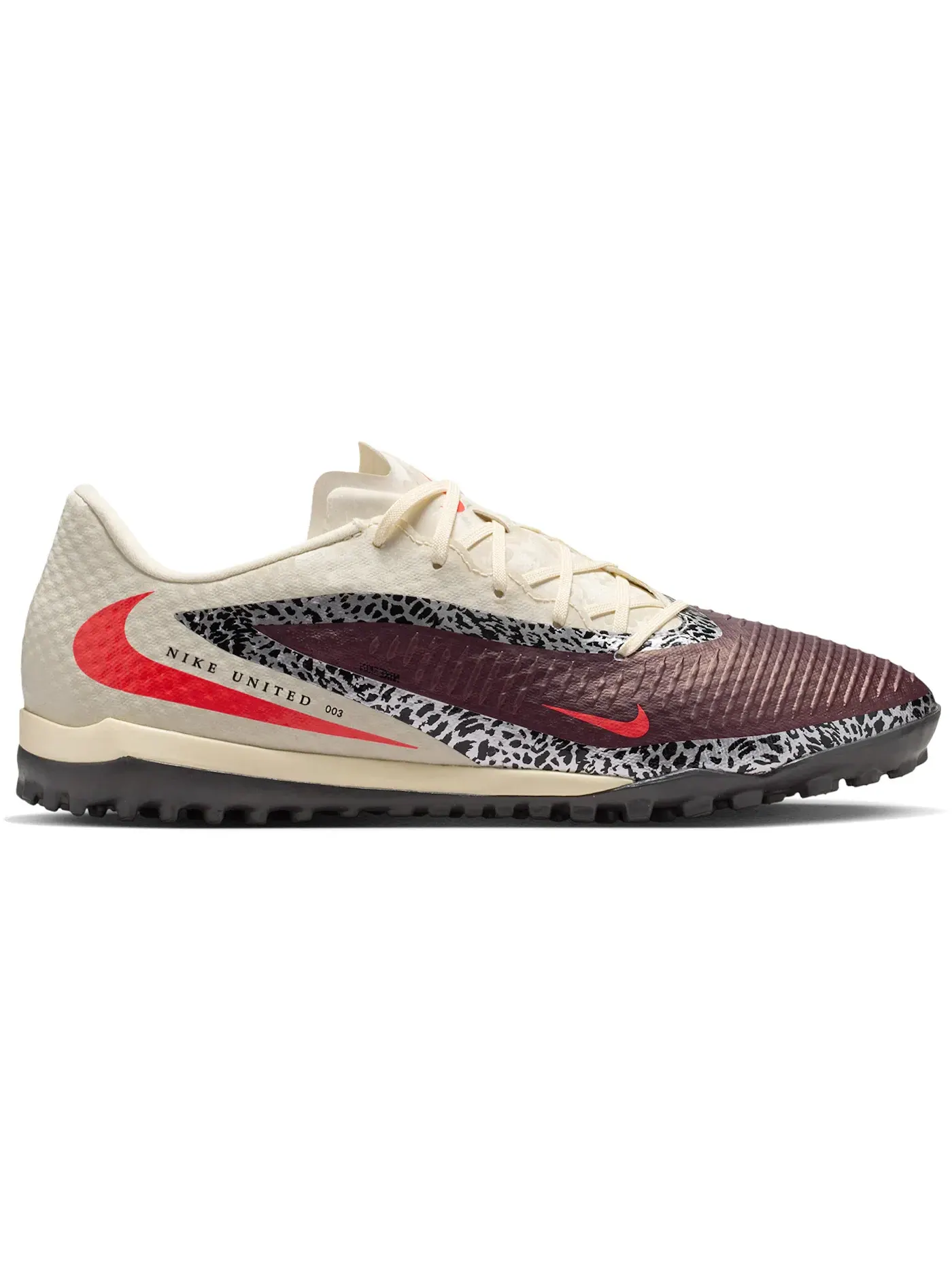 Мужские кроссовки для футбола с резиновыми шипами Nike Phantom 6 Low Academy TF — изображение 1 из 1, бордовый//красный